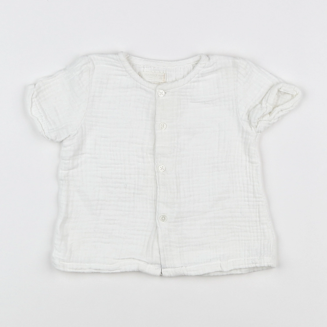 Mango - blouse blanc - 6/9 mois