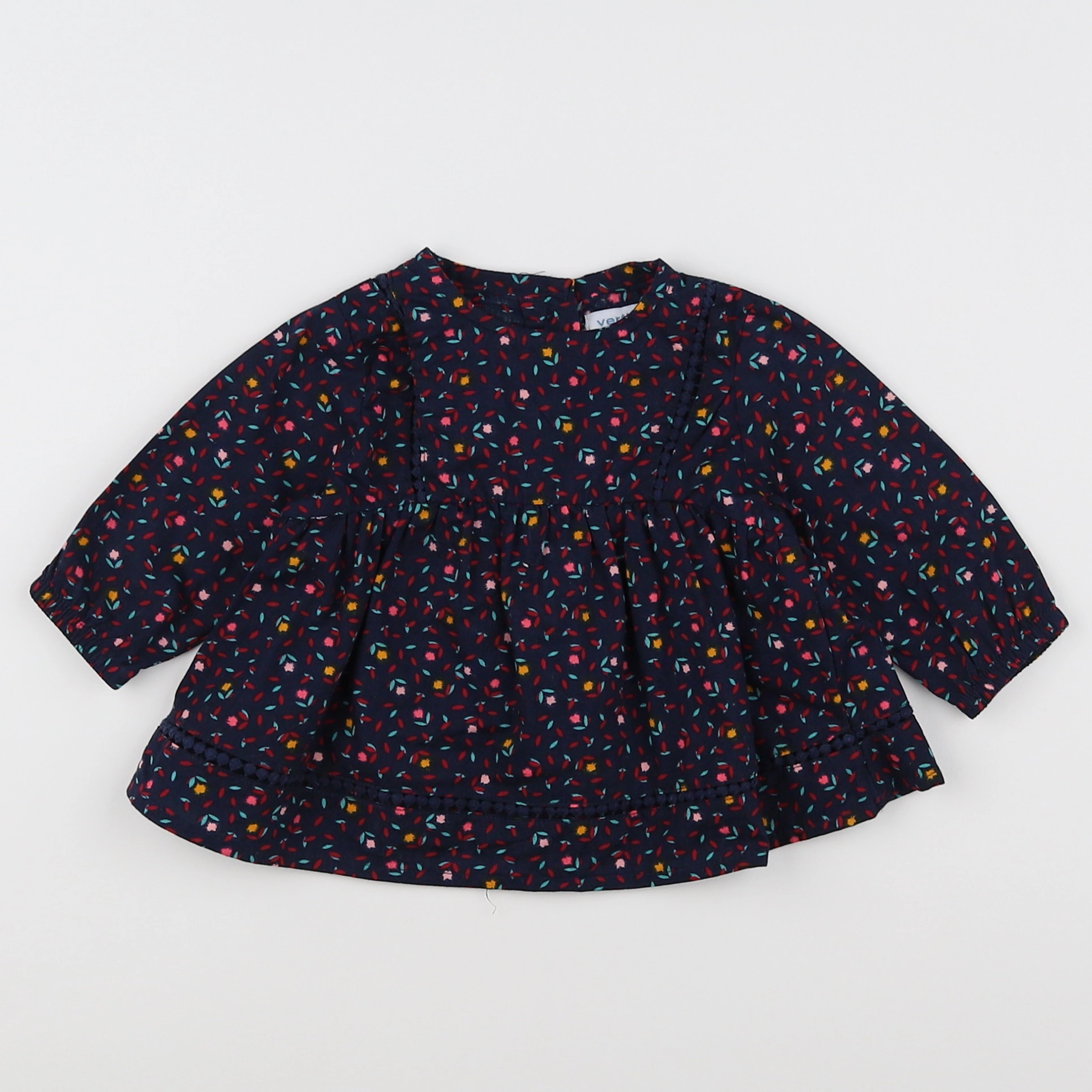 Vertbaudet - blouse bleu - 3 mois