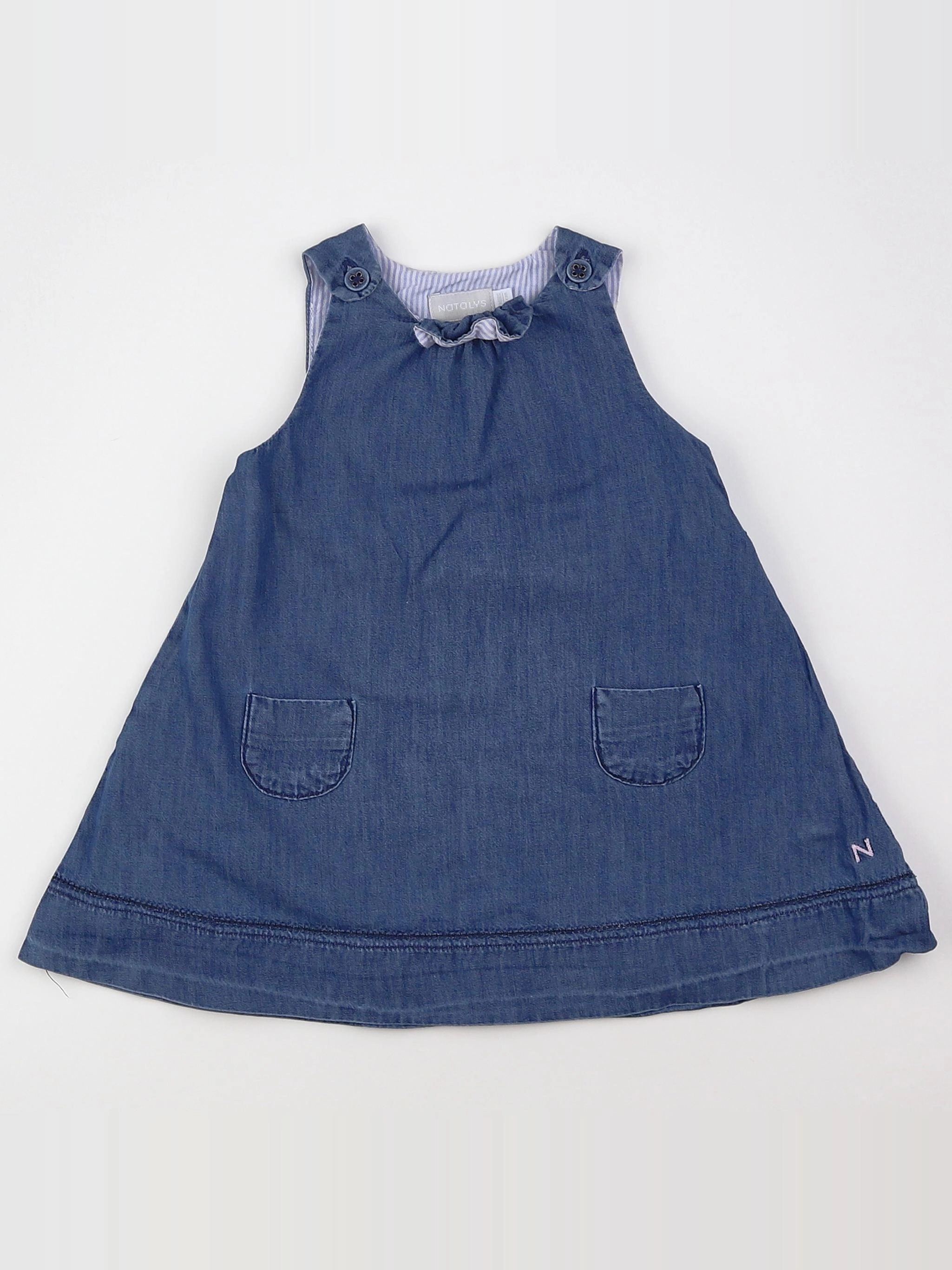 Natalys - robe bleu - 9 mois