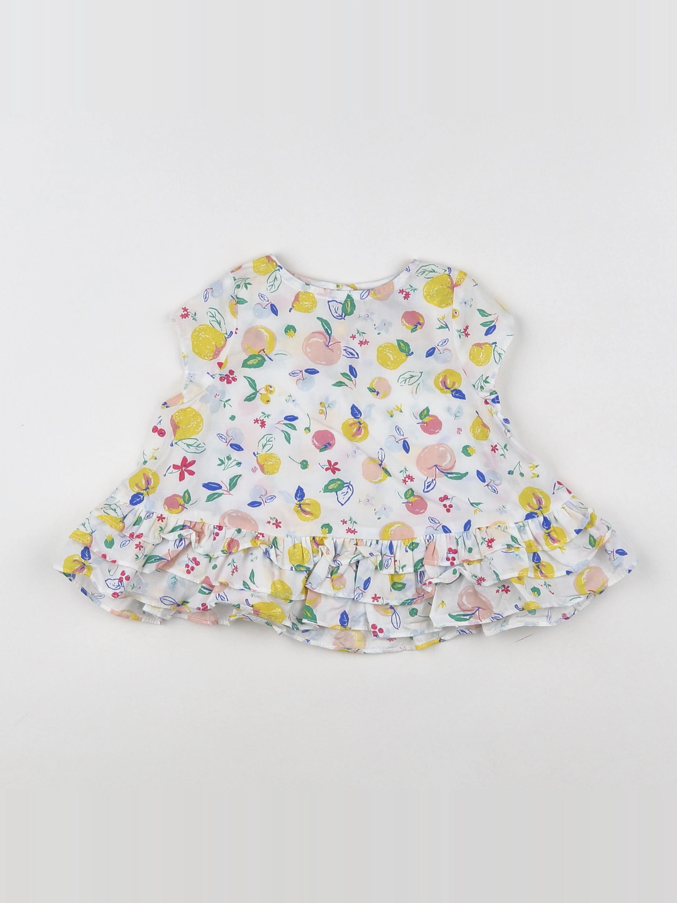 Petit Bateau - robe multicolore - 6 mois
