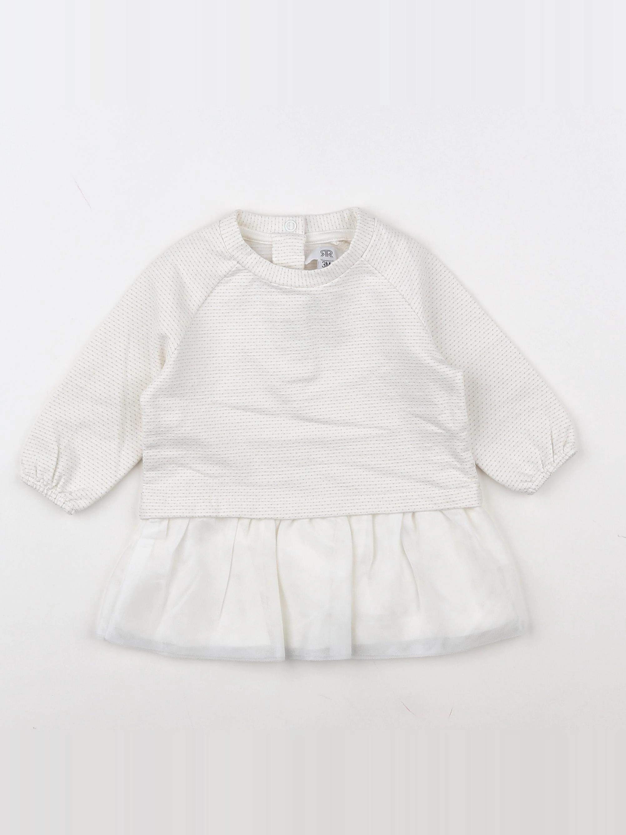 La Redoute - robe blanc - 3 mois