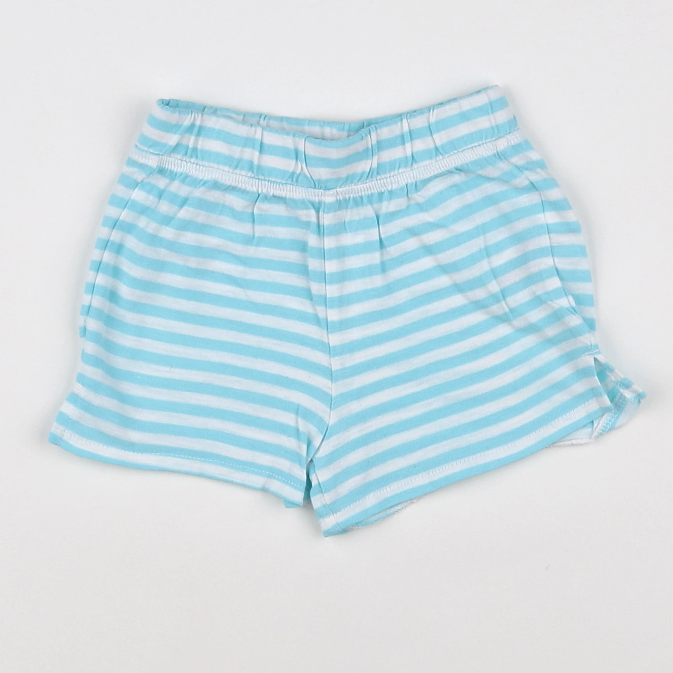 La Redoute - short blanc, bleu - 6 mois