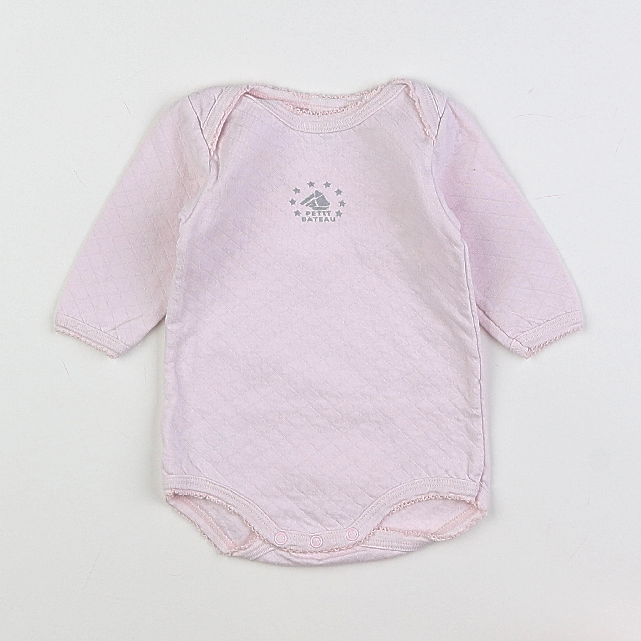 Petit Bateau - body rose - 3 mois