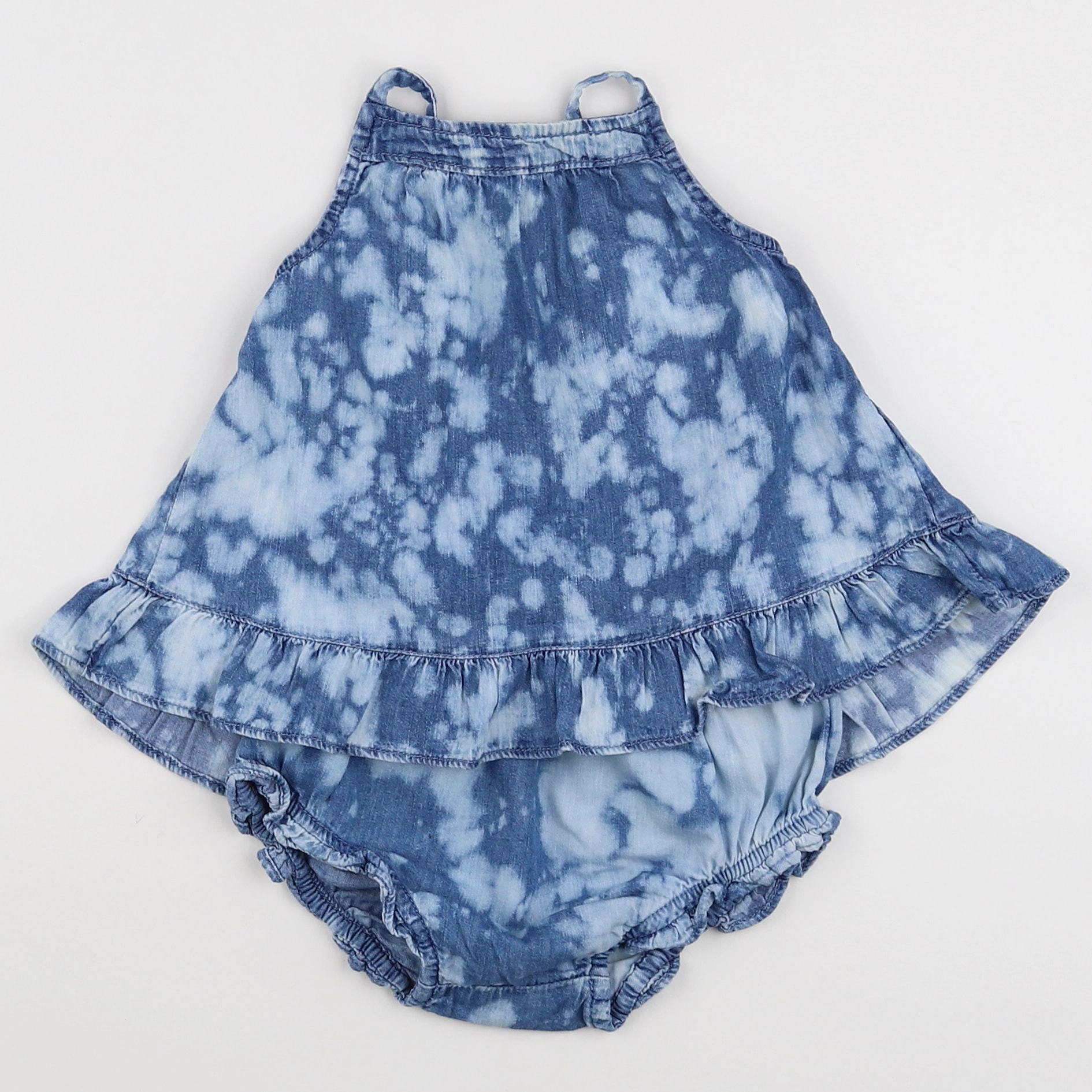 GAP - robe blanc, bleu - 18 mois à 2 ans