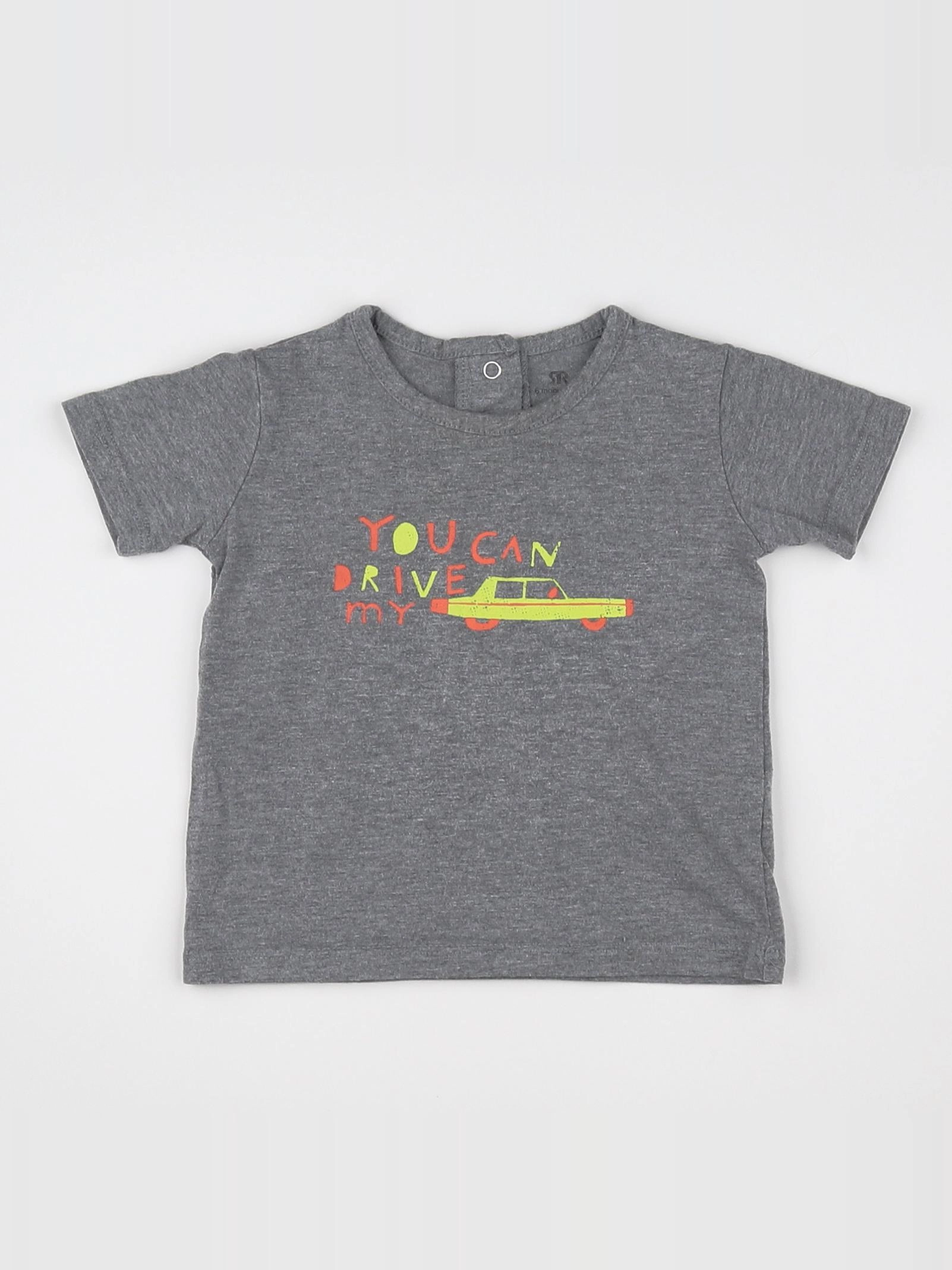 La Redoute - tee-shirt gris - 6 mois