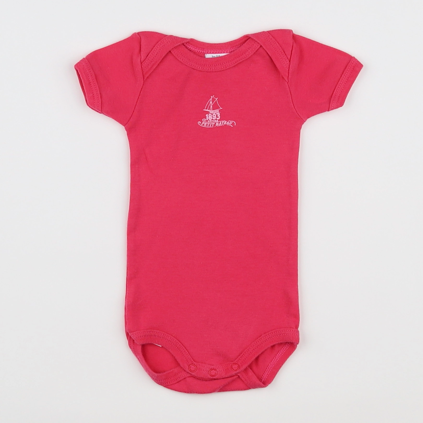 Petit Bateau - body rose - 3 mois