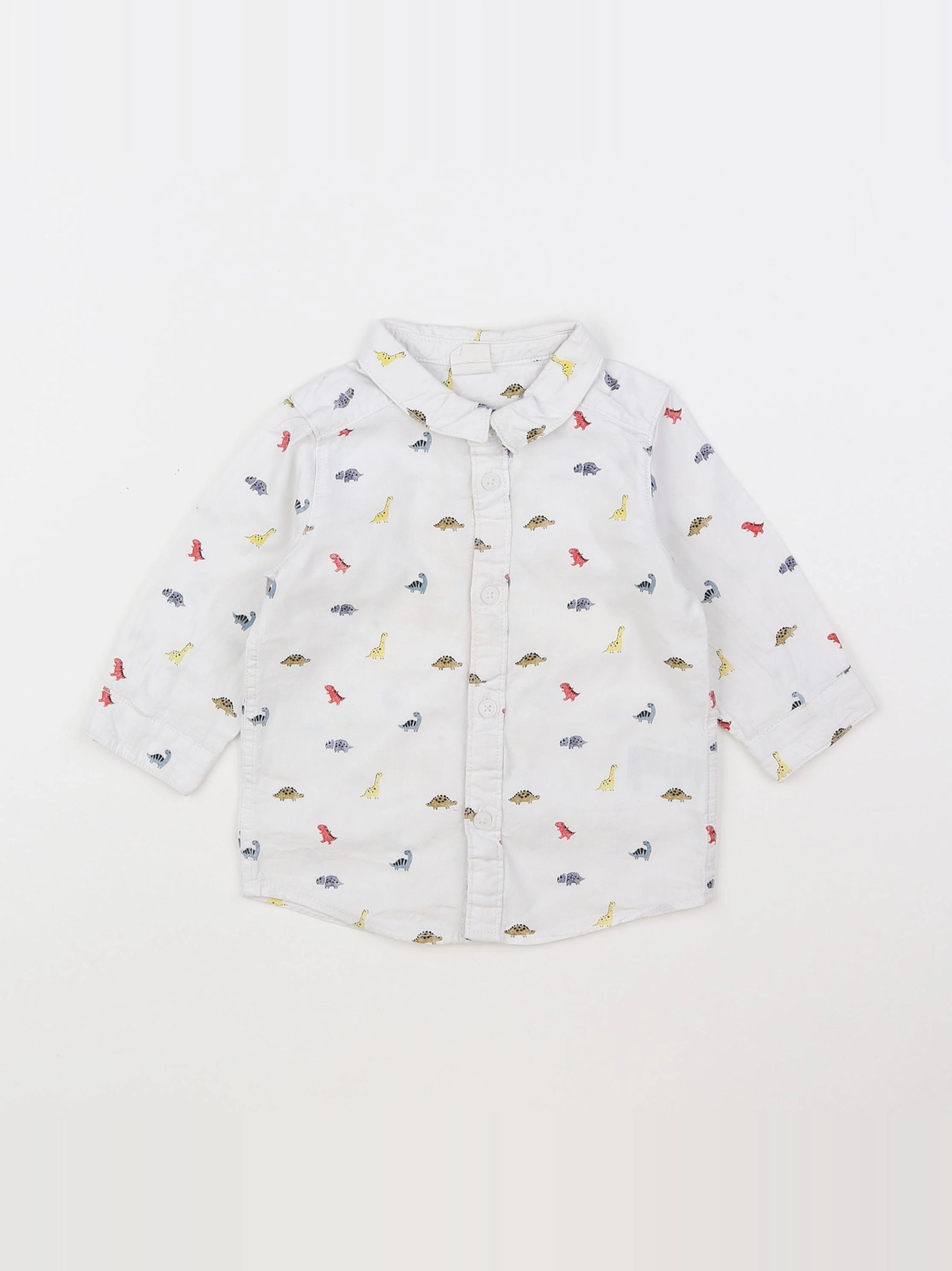 H&M - chemise blanc - 6 mois