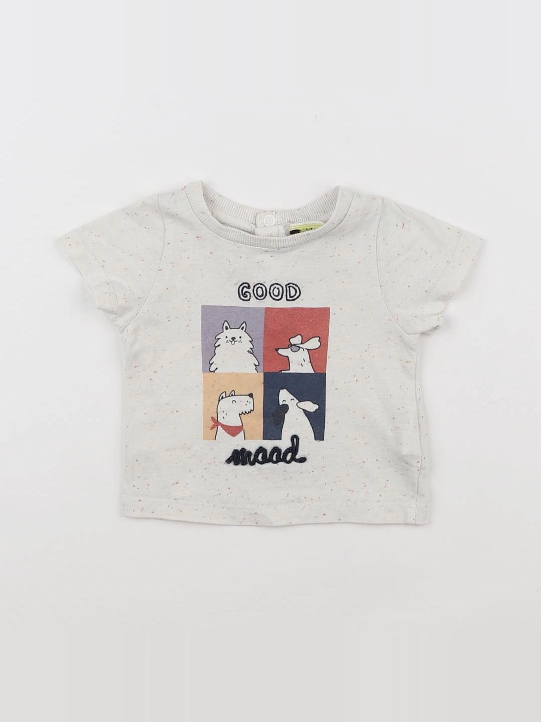 Tape à l'oeil - tee-shirt beige - 3 mois