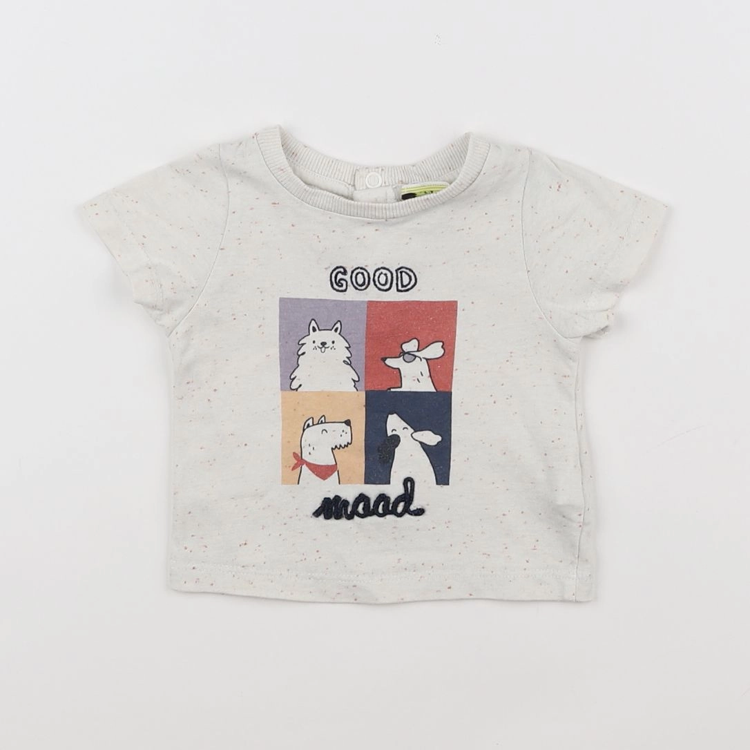 Tape à l'oeil - tee-shirt beige - 3 mois