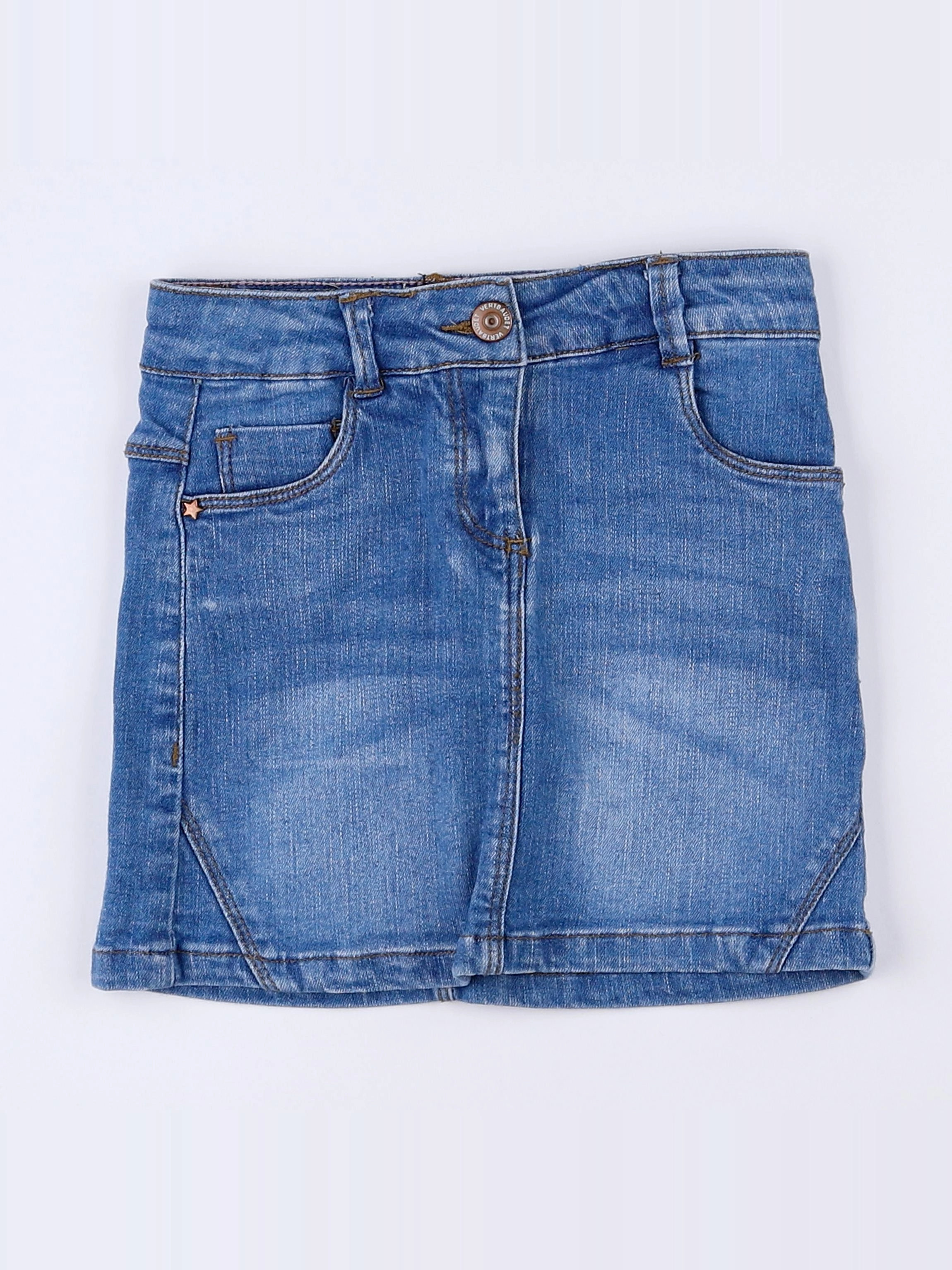 Vertbaudet - jupe bleu - 6 ans