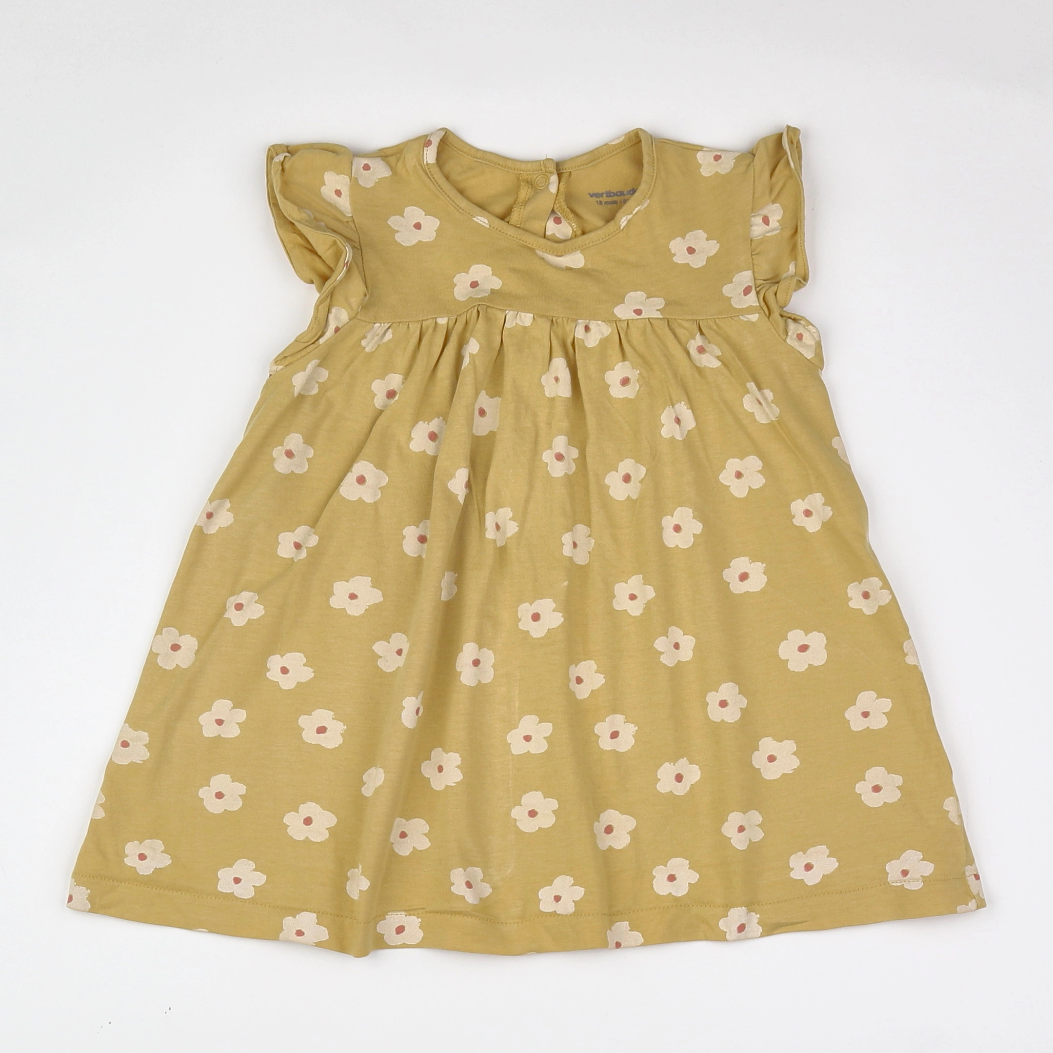 Vertbaudet - robe jaune - 18 mois