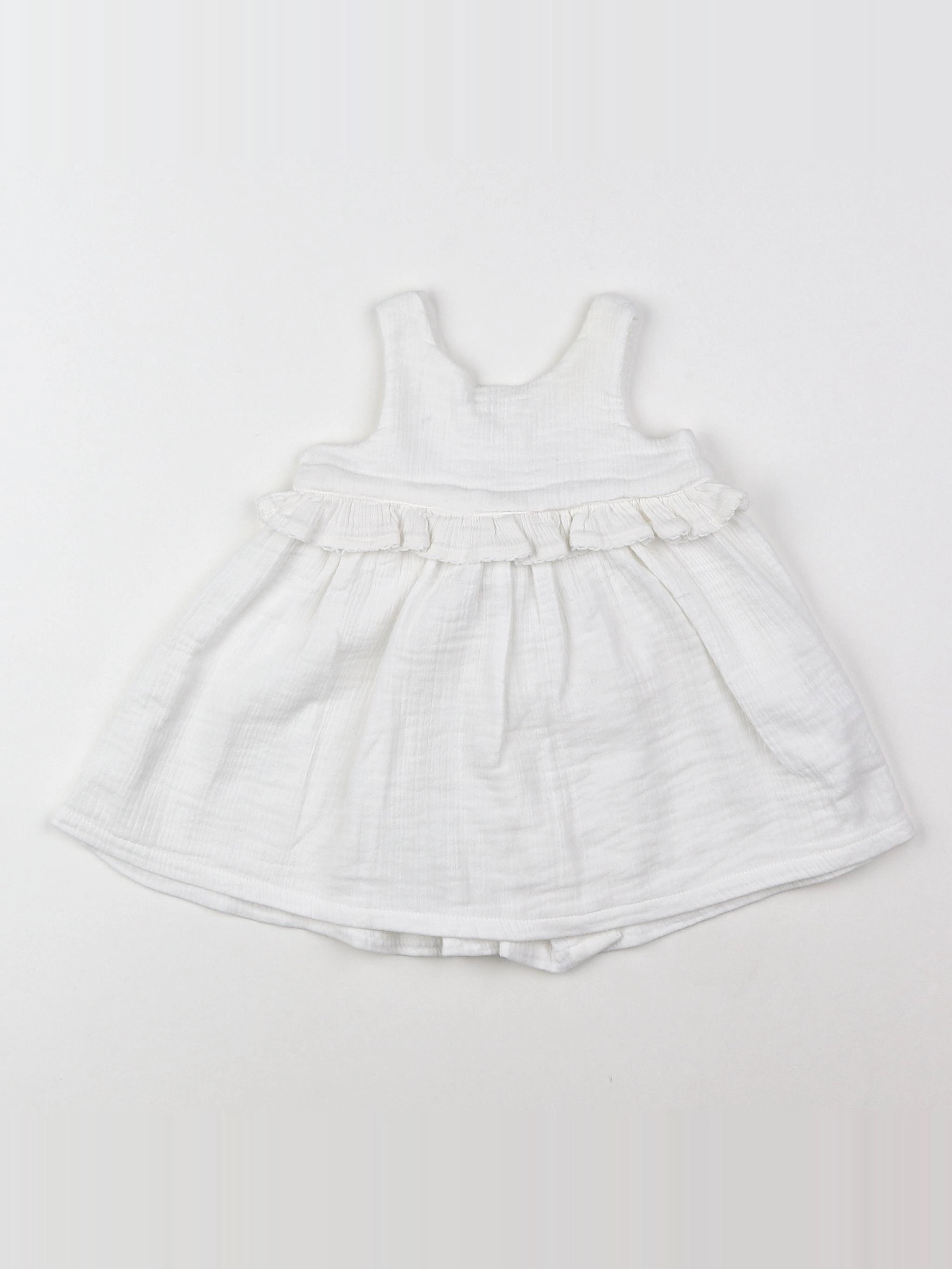 Boutchou - robe blanc - 3 mois