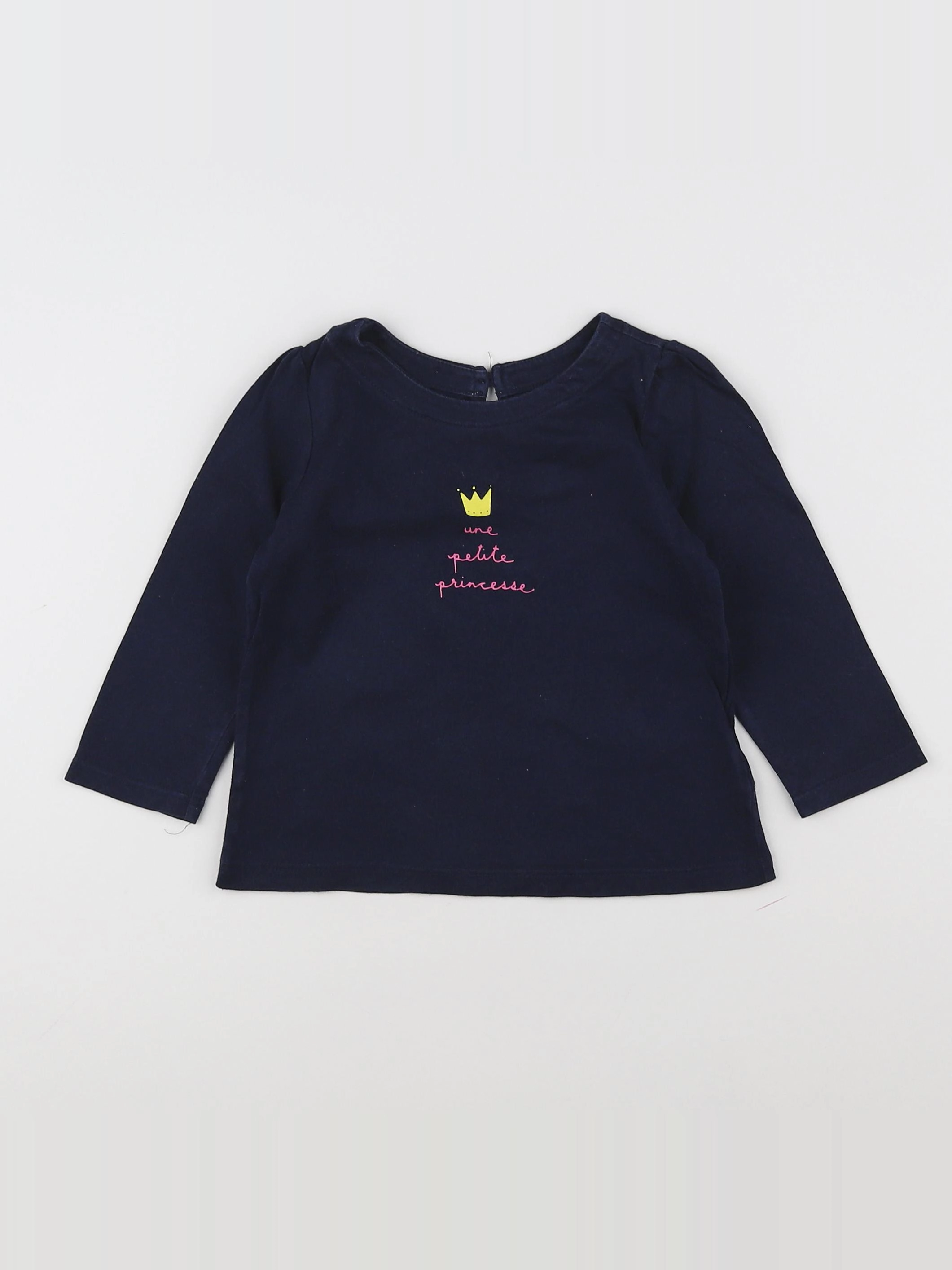GAP - tee-shirt bleu, jaune - 12/18 mois
