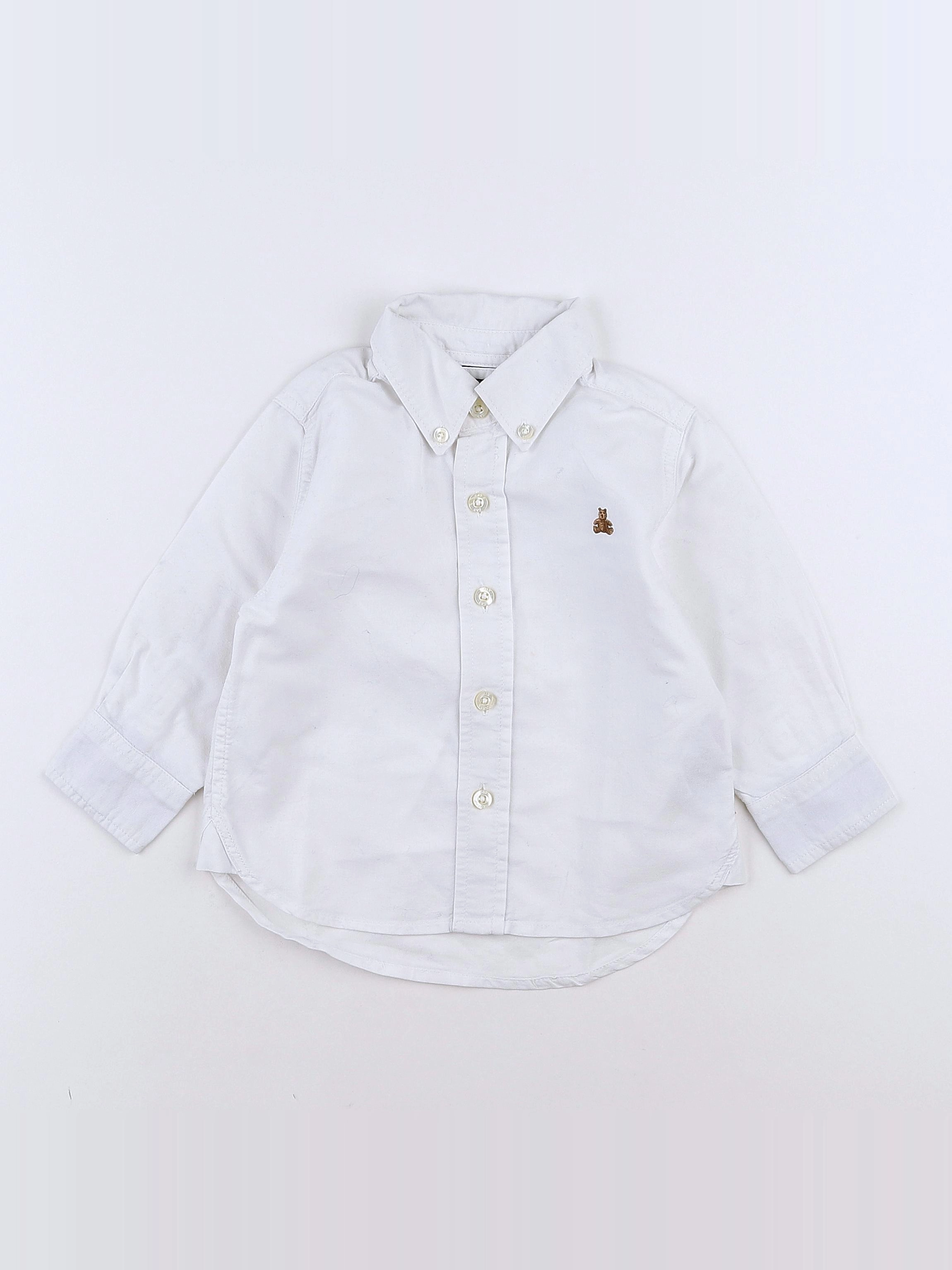 GAP - chemise blanc - 12/18 mois