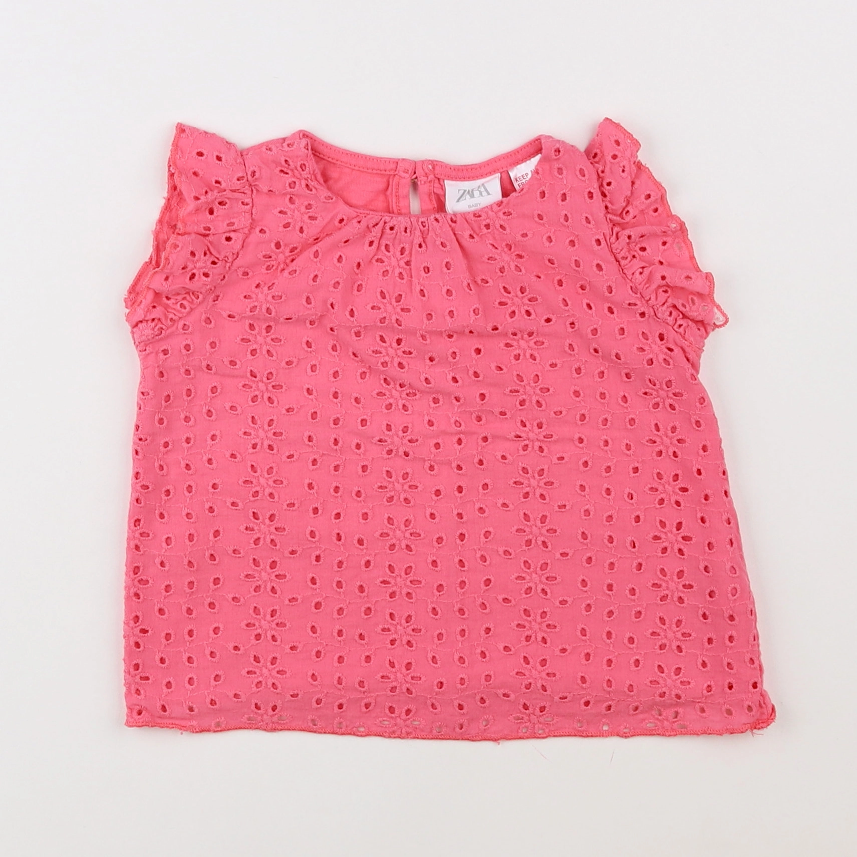 Zara - blouse rose - 12/18 mois
