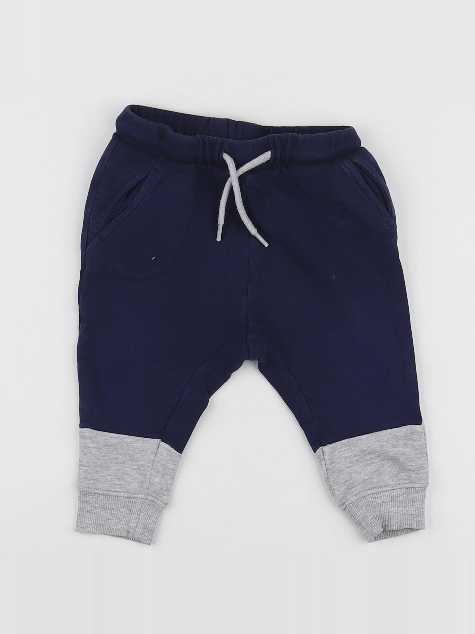 H&M - jogging bleu - 6/9 mois