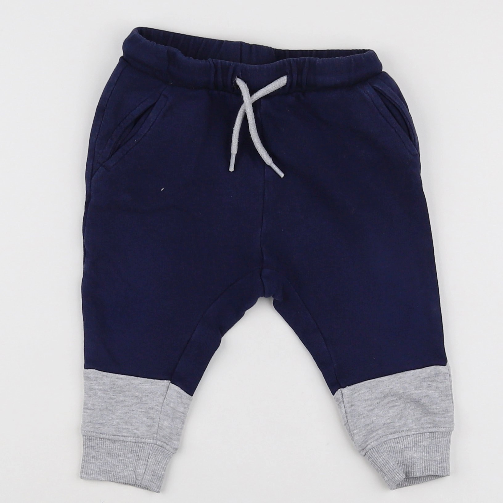 H&M - jogging bleu - 6/9 mois