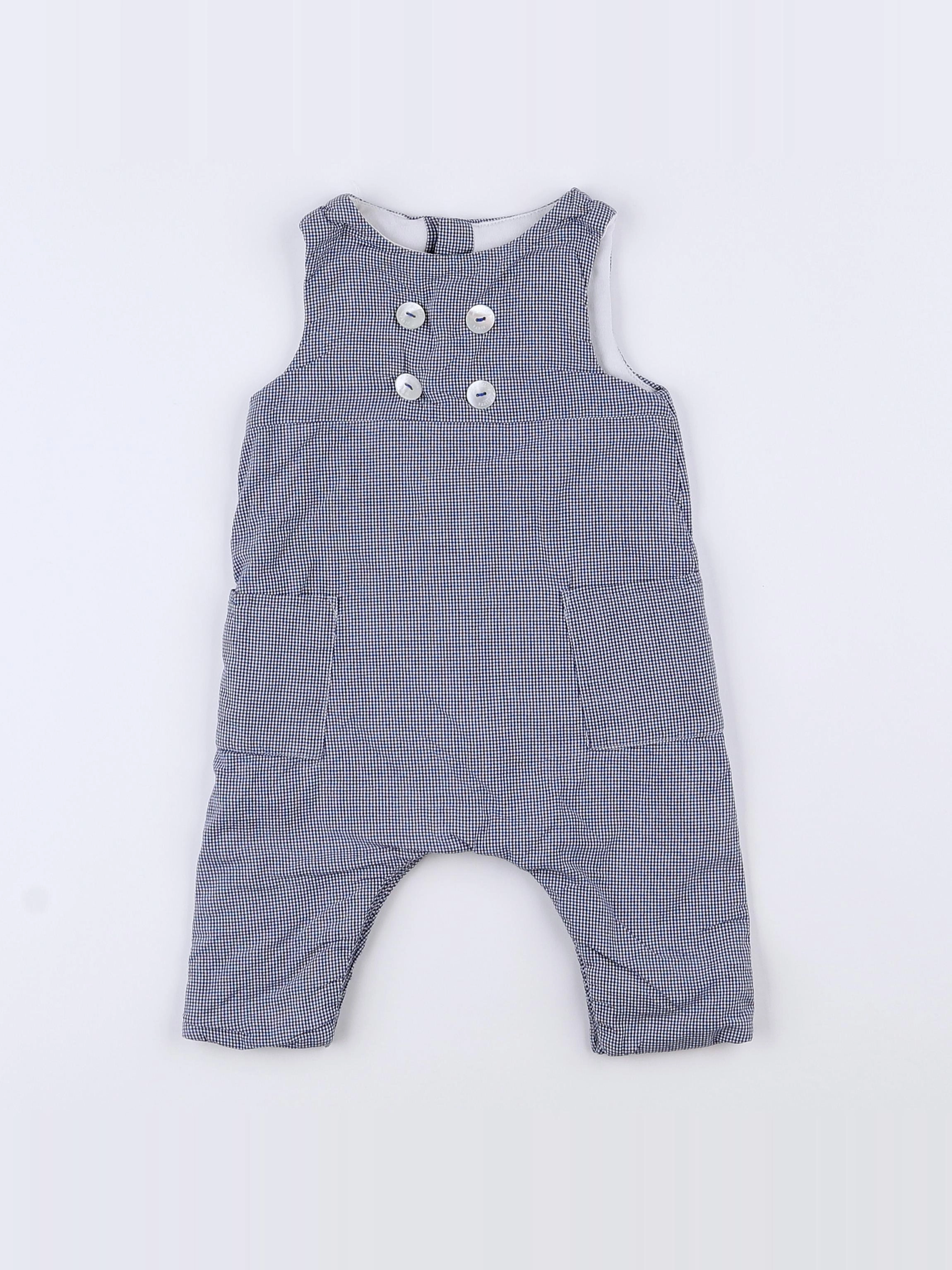 Jacadi - combinaison blanc, bleu - 3 mois