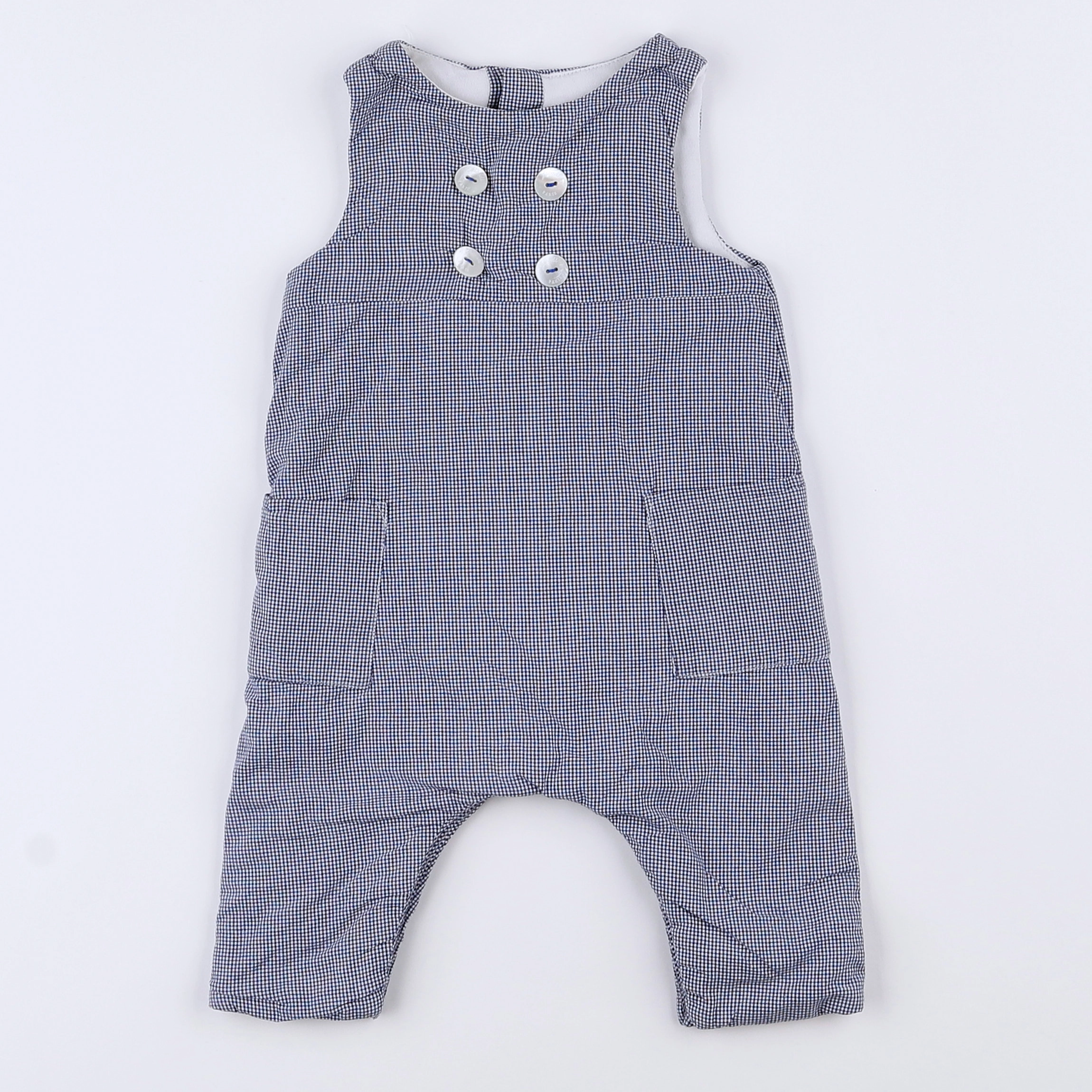 Jacadi - combinaison blanc, bleu - 3 mois