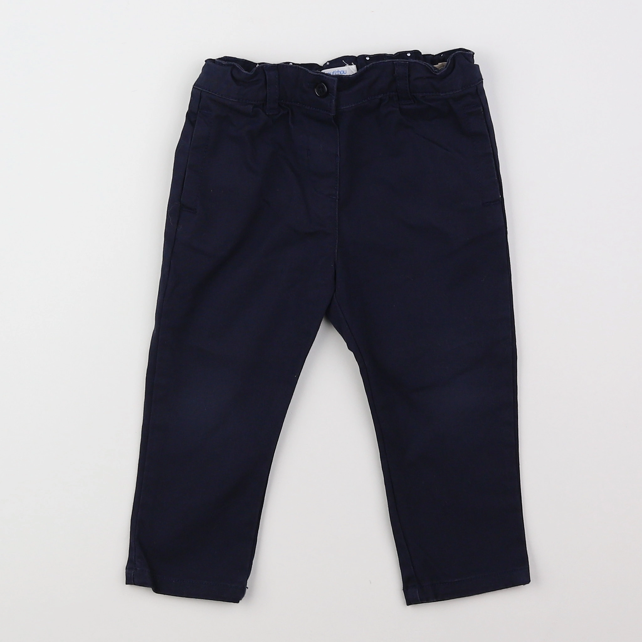 Boutchou - pantalon bleu - 12 mois
