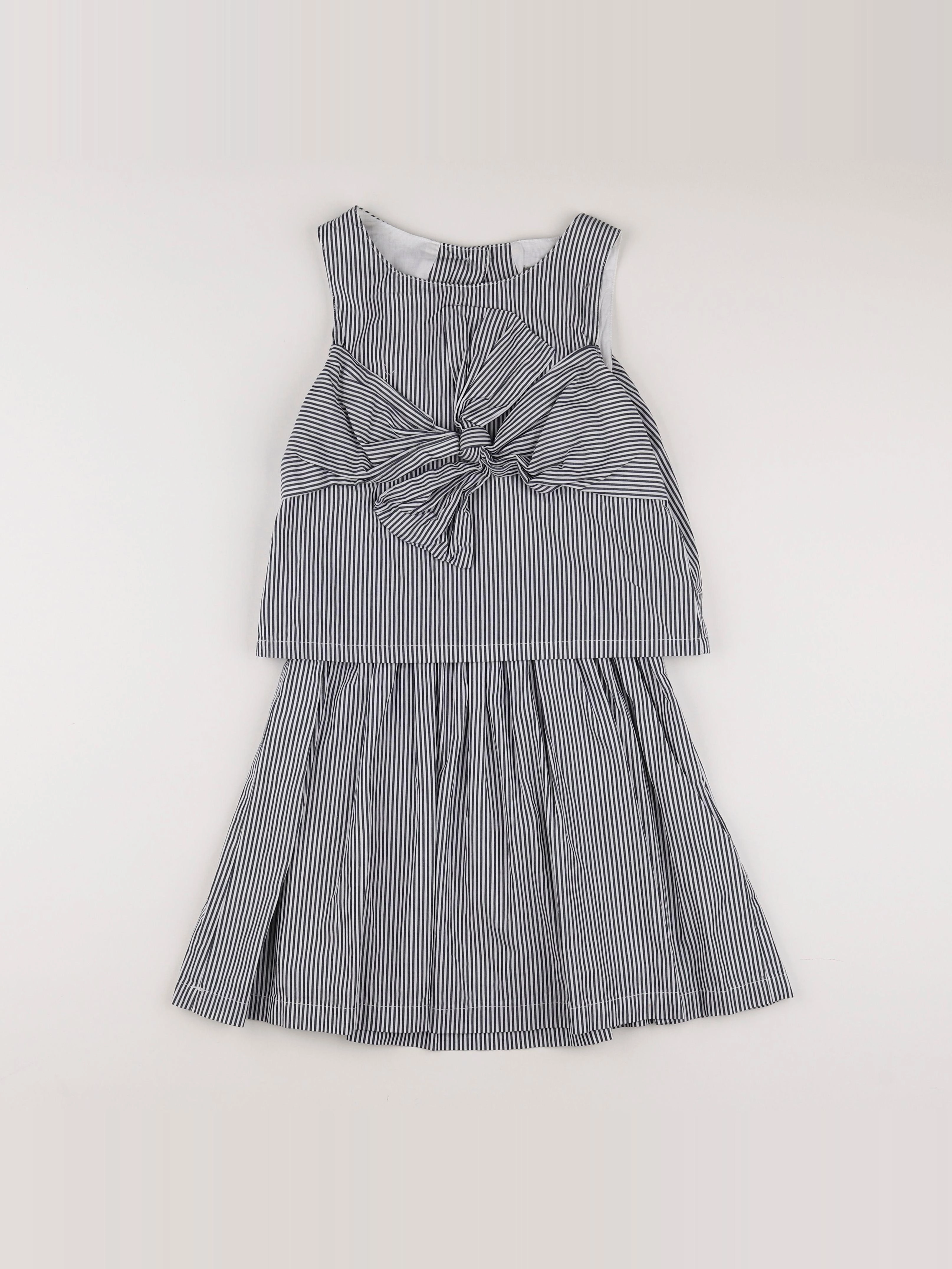 Vertbaudet - robe gris - 9 ans