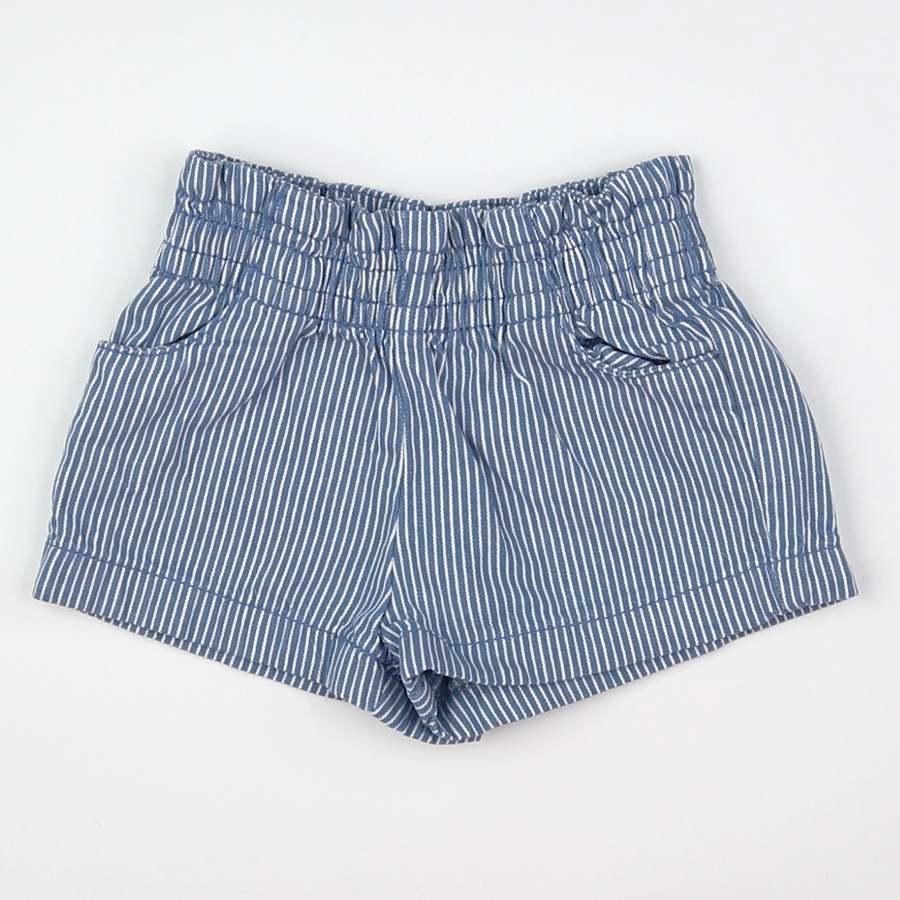 Tape à l'oeil - short bleu, blanc - 6 mois