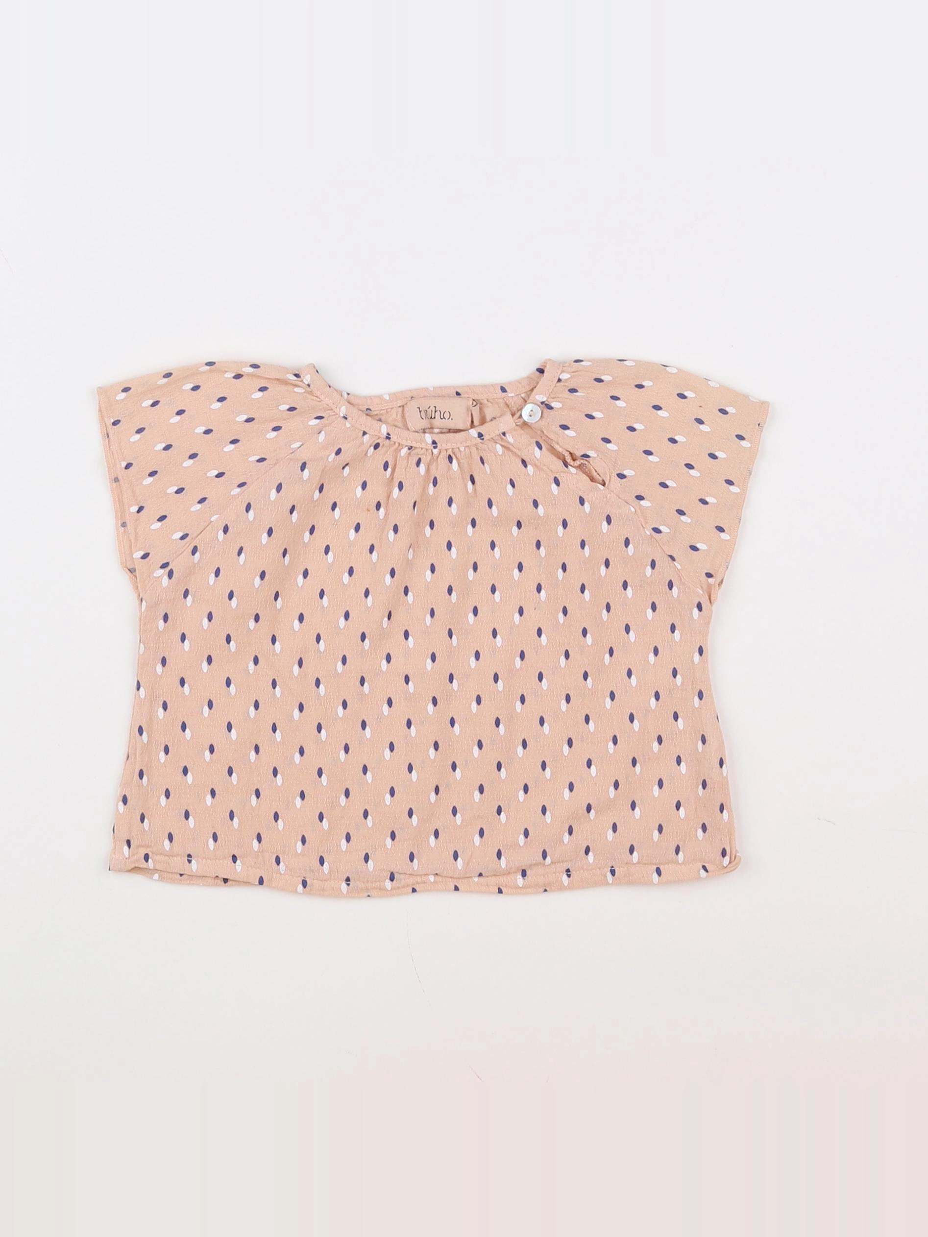 Buho - tee-shirt rose - 6 mois