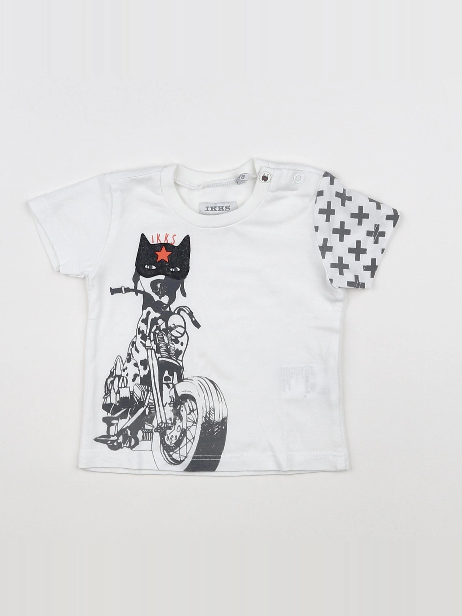 IKKS - tee-shirt blanc - 3 mois