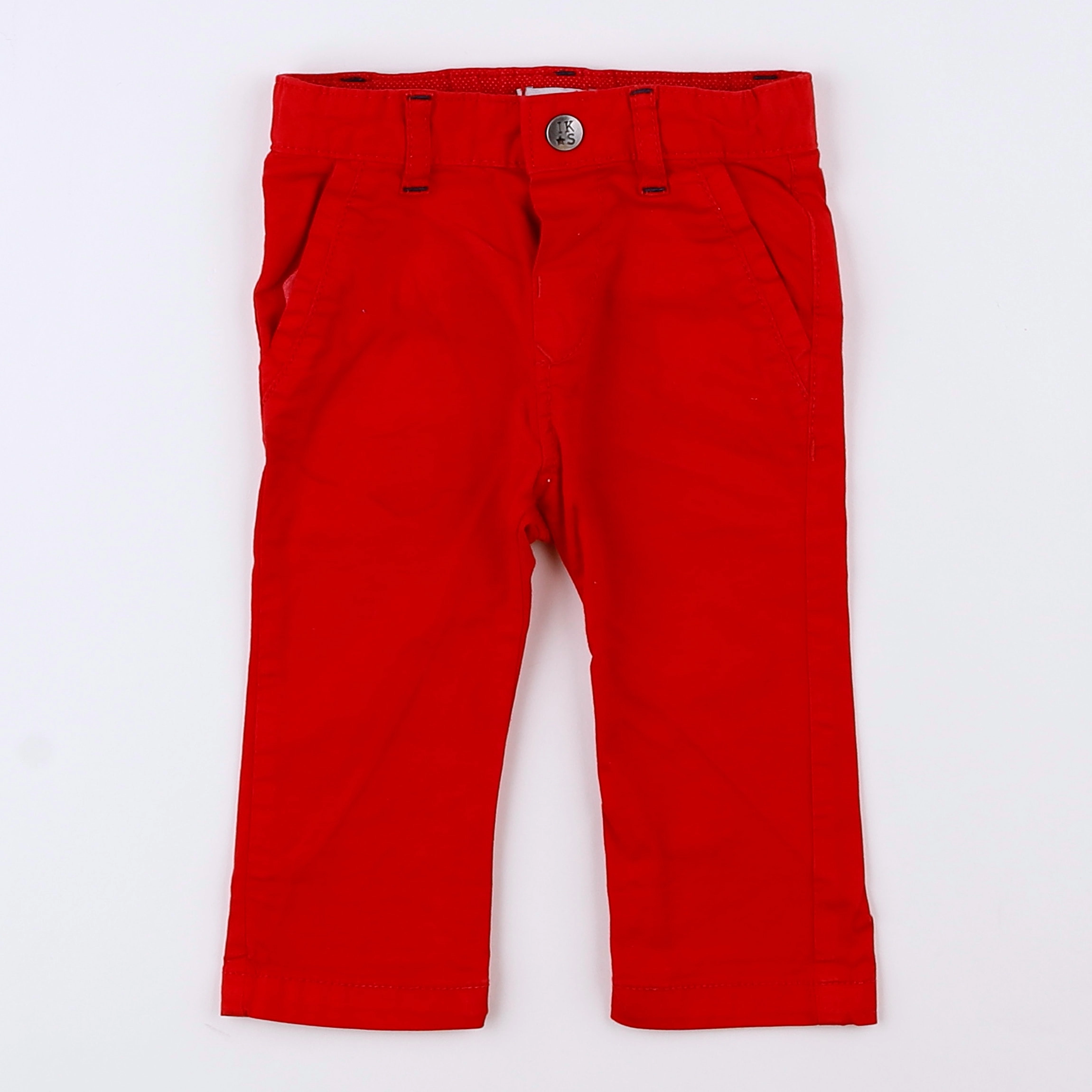 IKKS - pantalon rouge - 12 mois