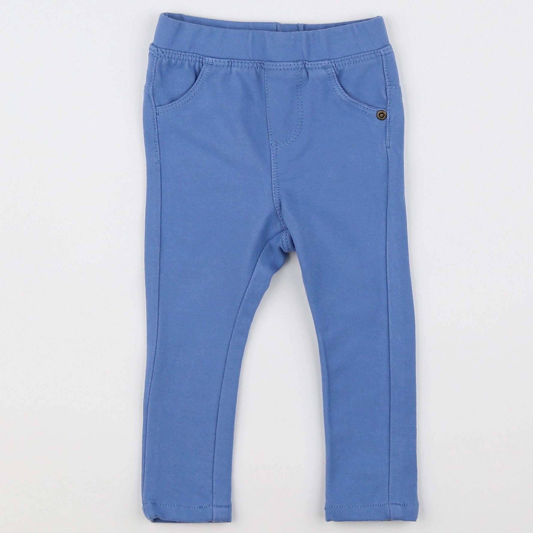 Vertbaudet - jegging bleu - 12 mois