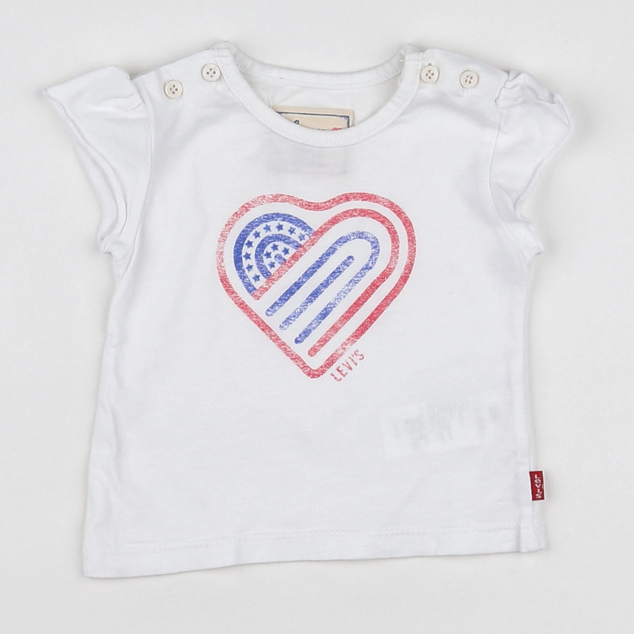 Levi's - tee-shirt blanc - 3 mois