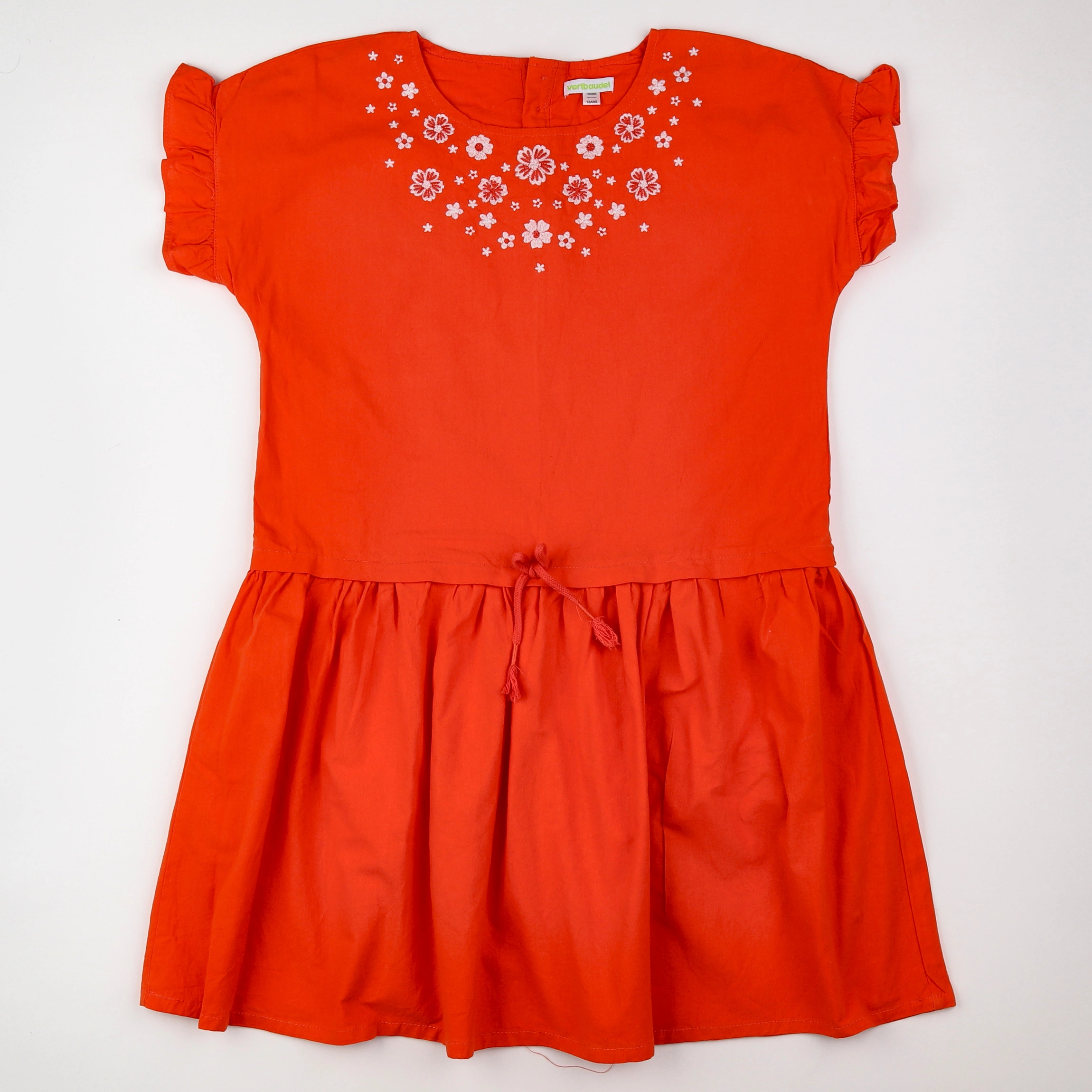 Vertbaudet - robe orange - 12 ans