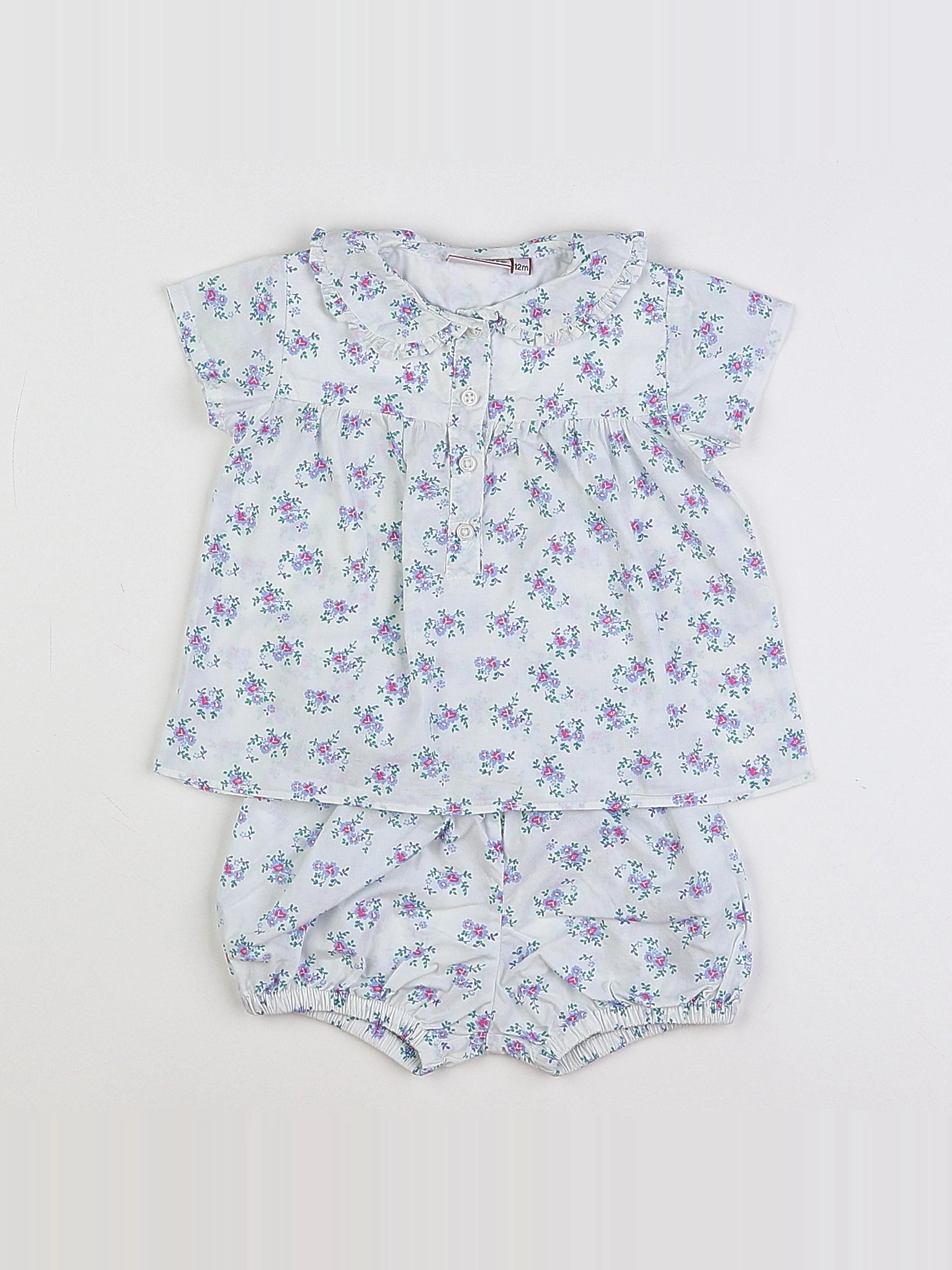 Acanthe - ensemble blanc - 12 mois