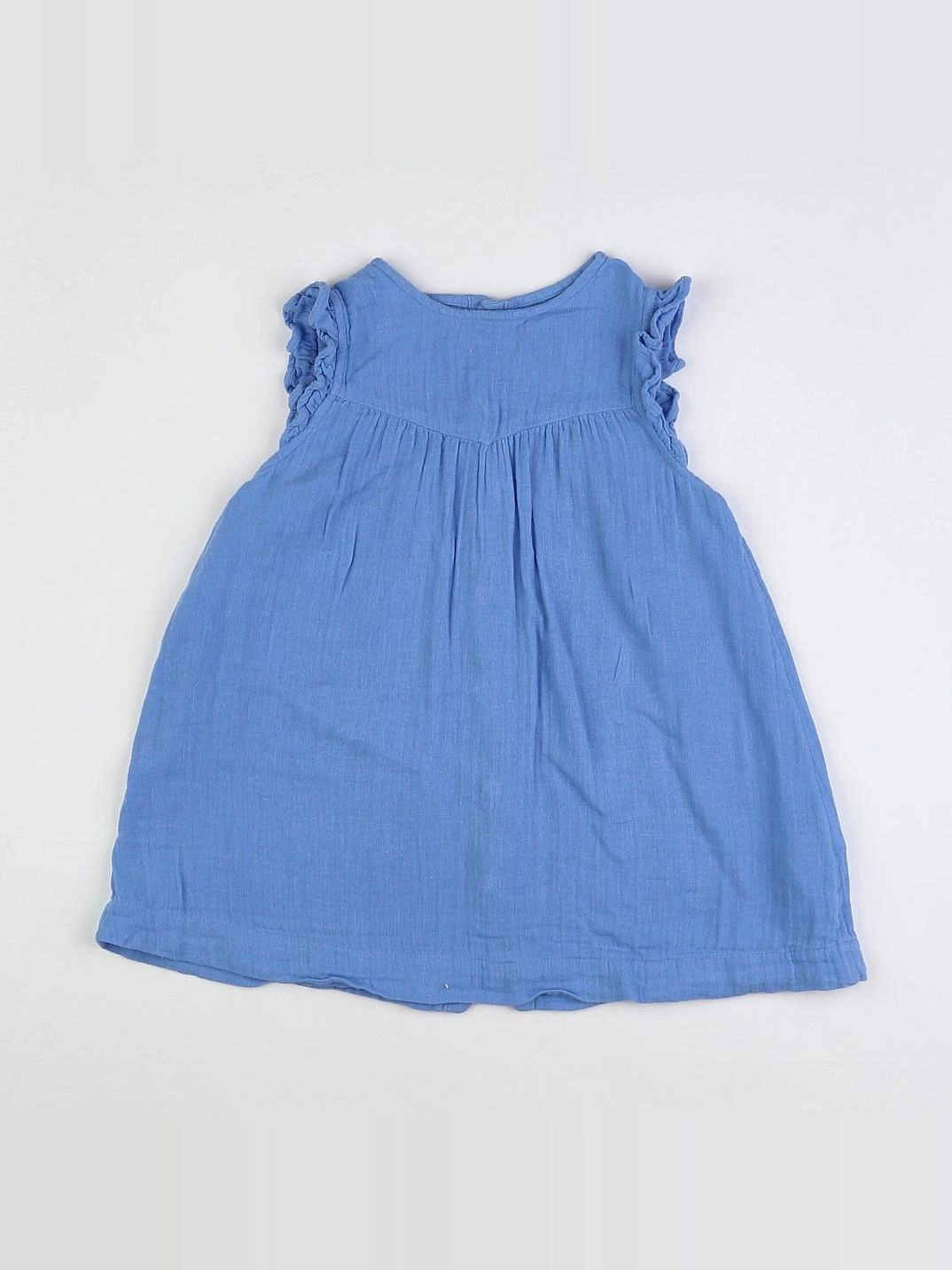 Petit Bateau - robe bleu - 18 mois