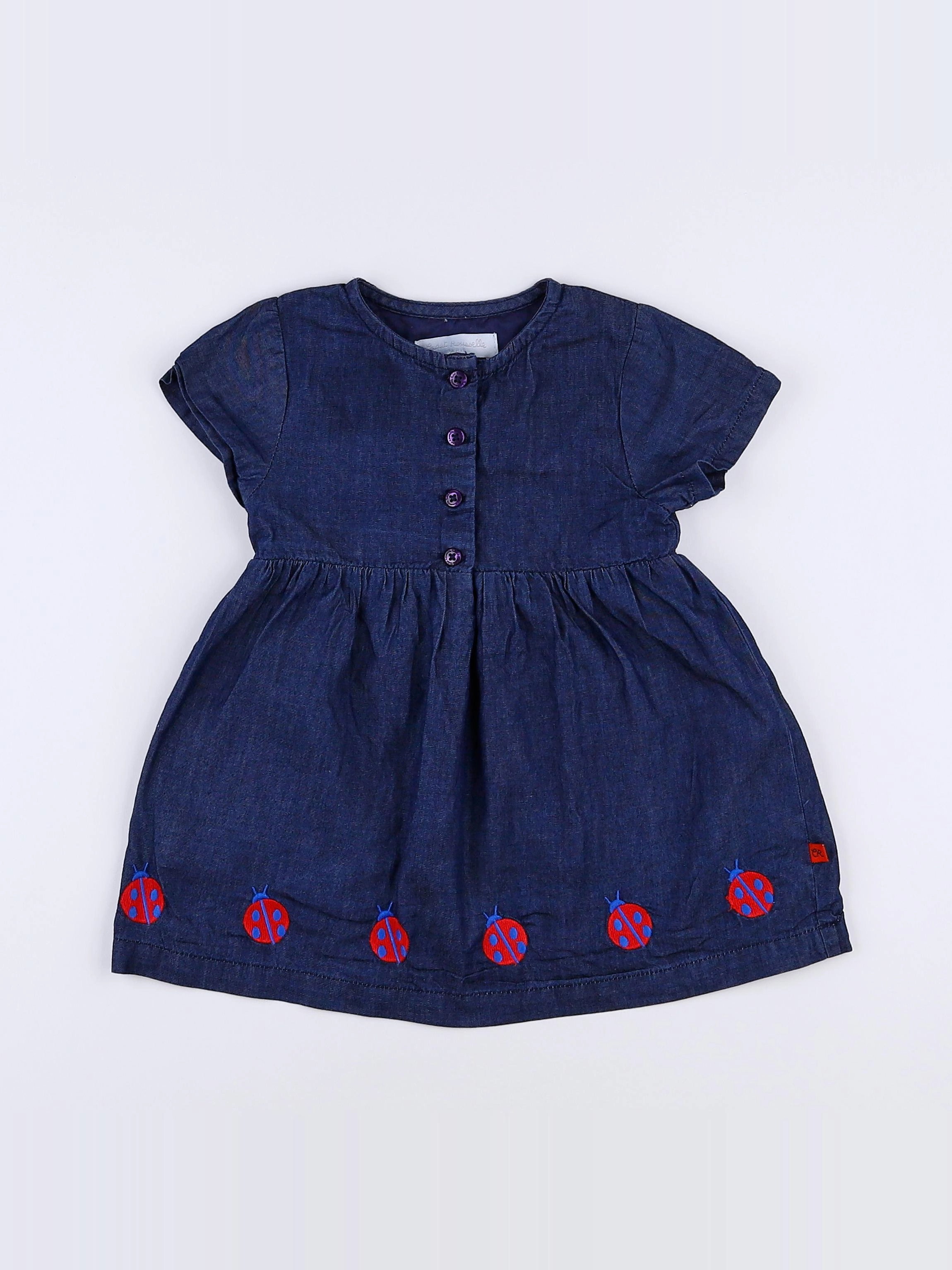 Cadet Rousselle - robe bleu - 12 mois