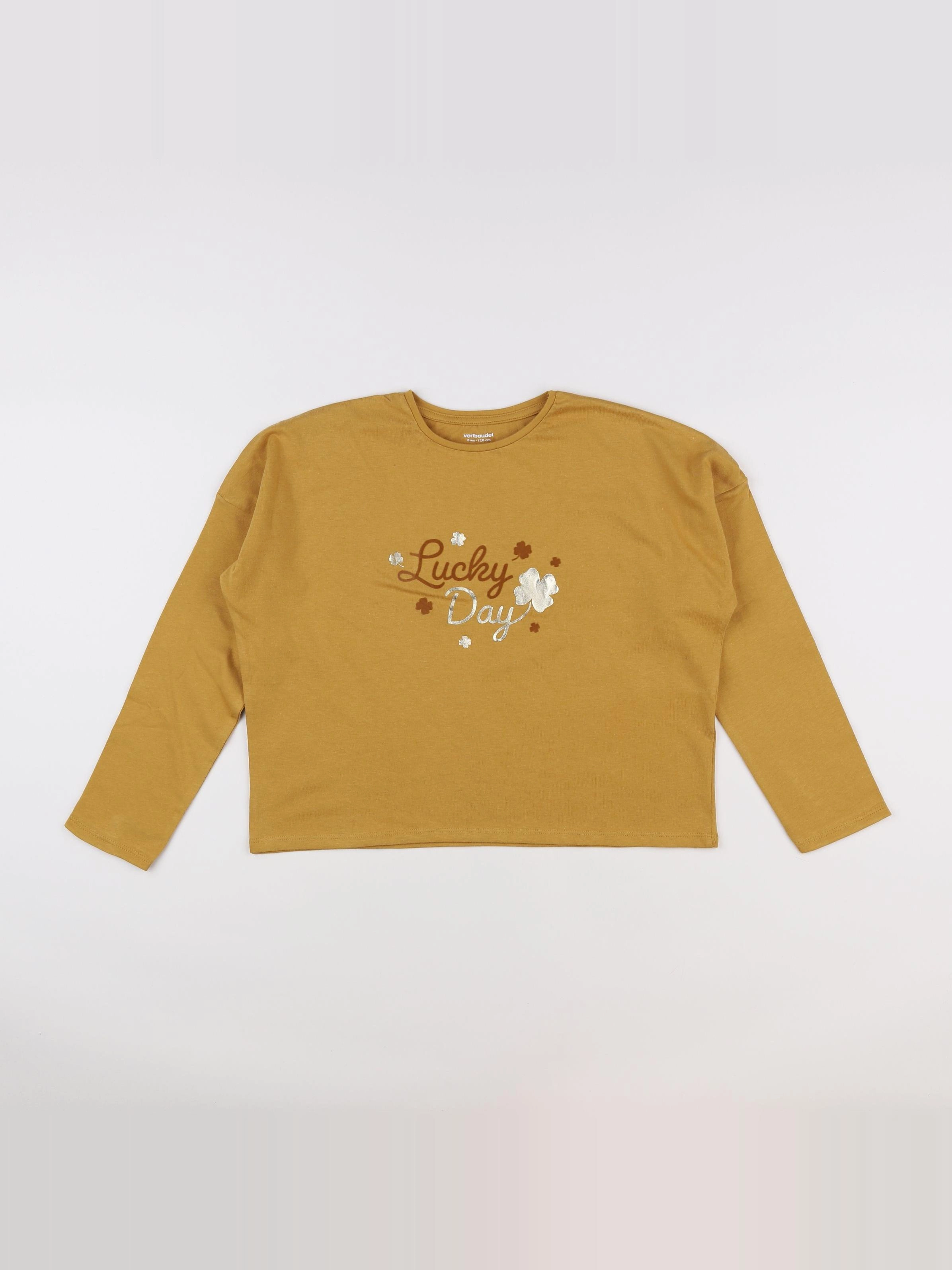 Vertbaudet - tee-shirt jaune - 8 ans