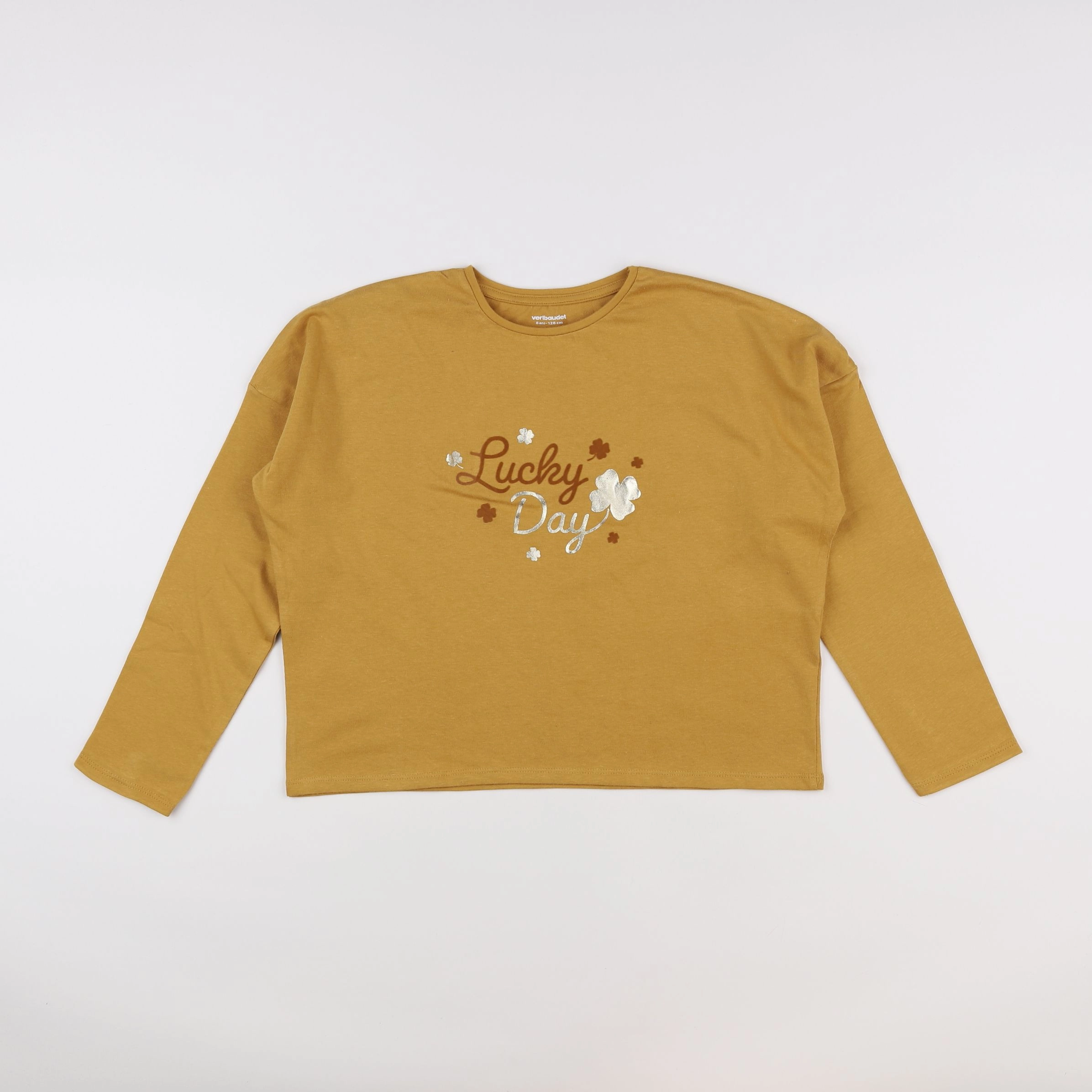 Vertbaudet - tee-shirt jaune - 8 ans