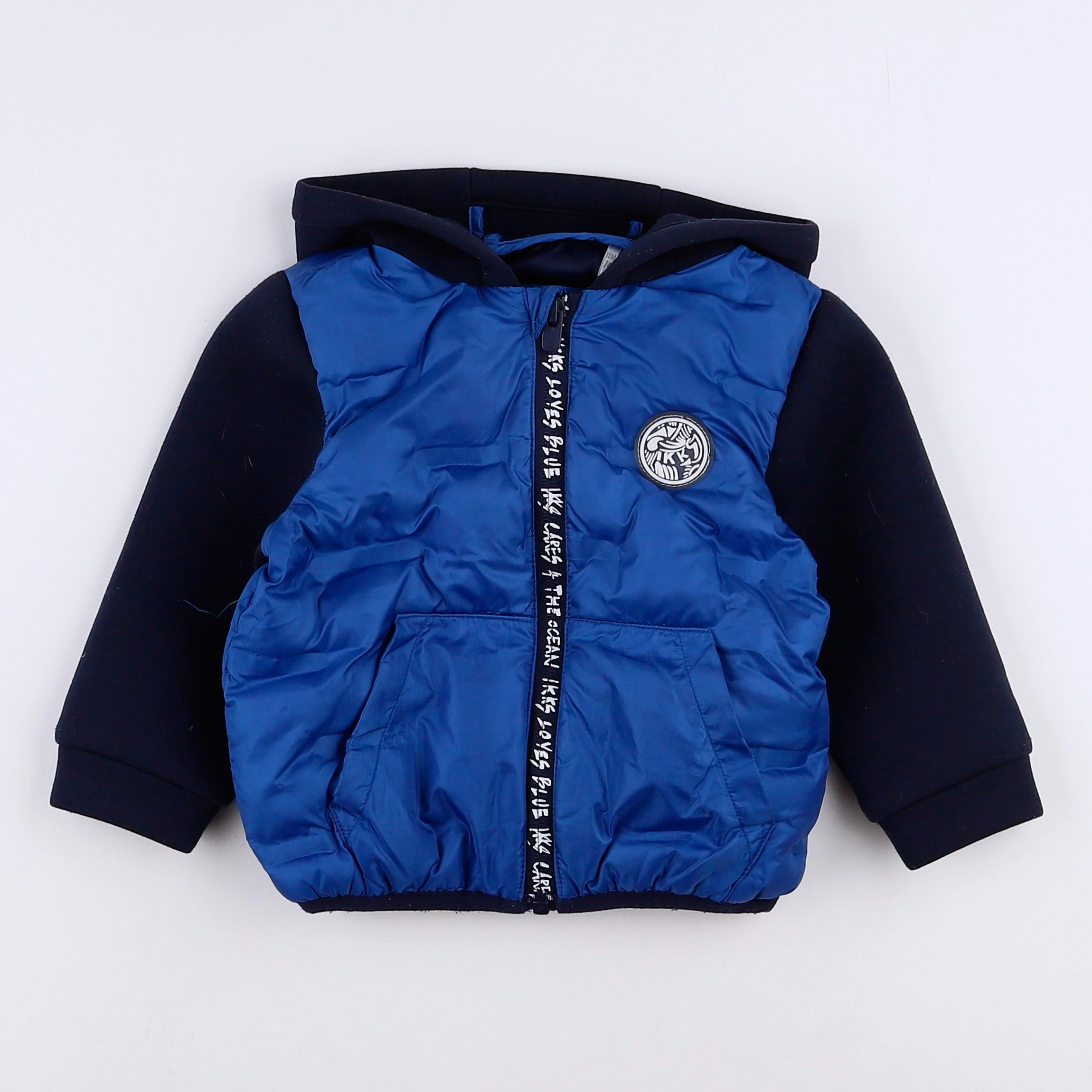 IKKS - doudoune bleu - 12 mois