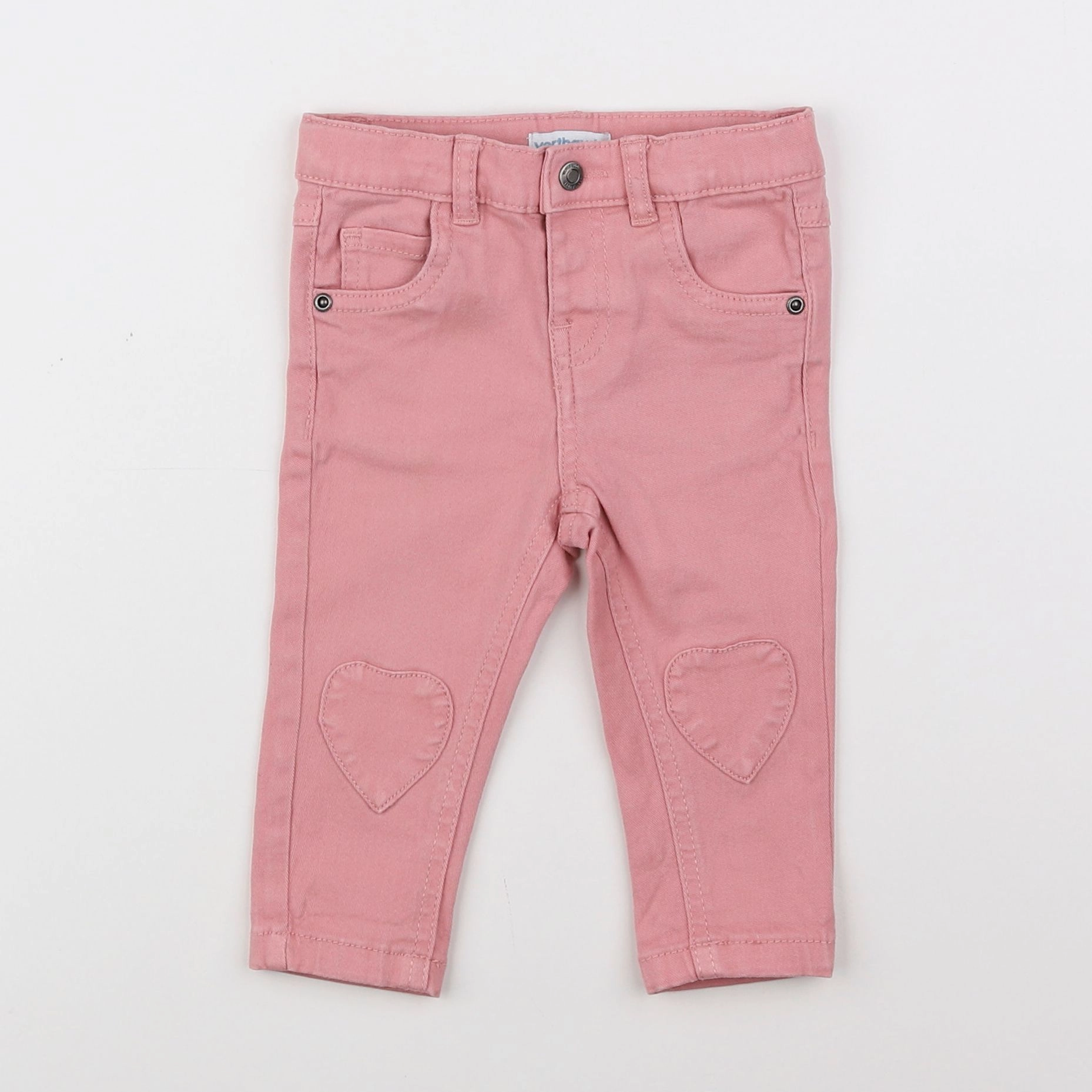 Vertbaudet - pantalon rose - 9 mois