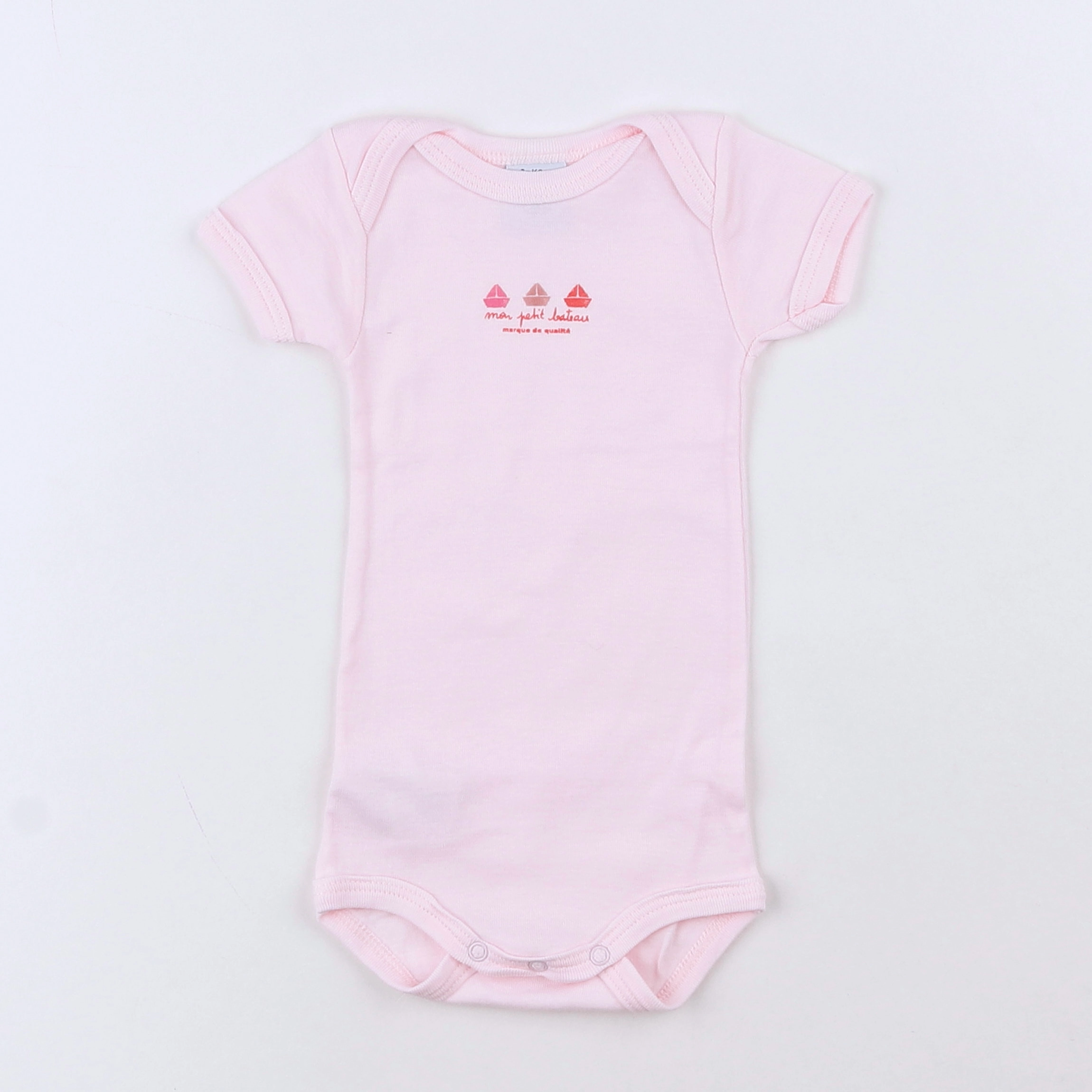 Petit Bateau - body rose - 3 mois