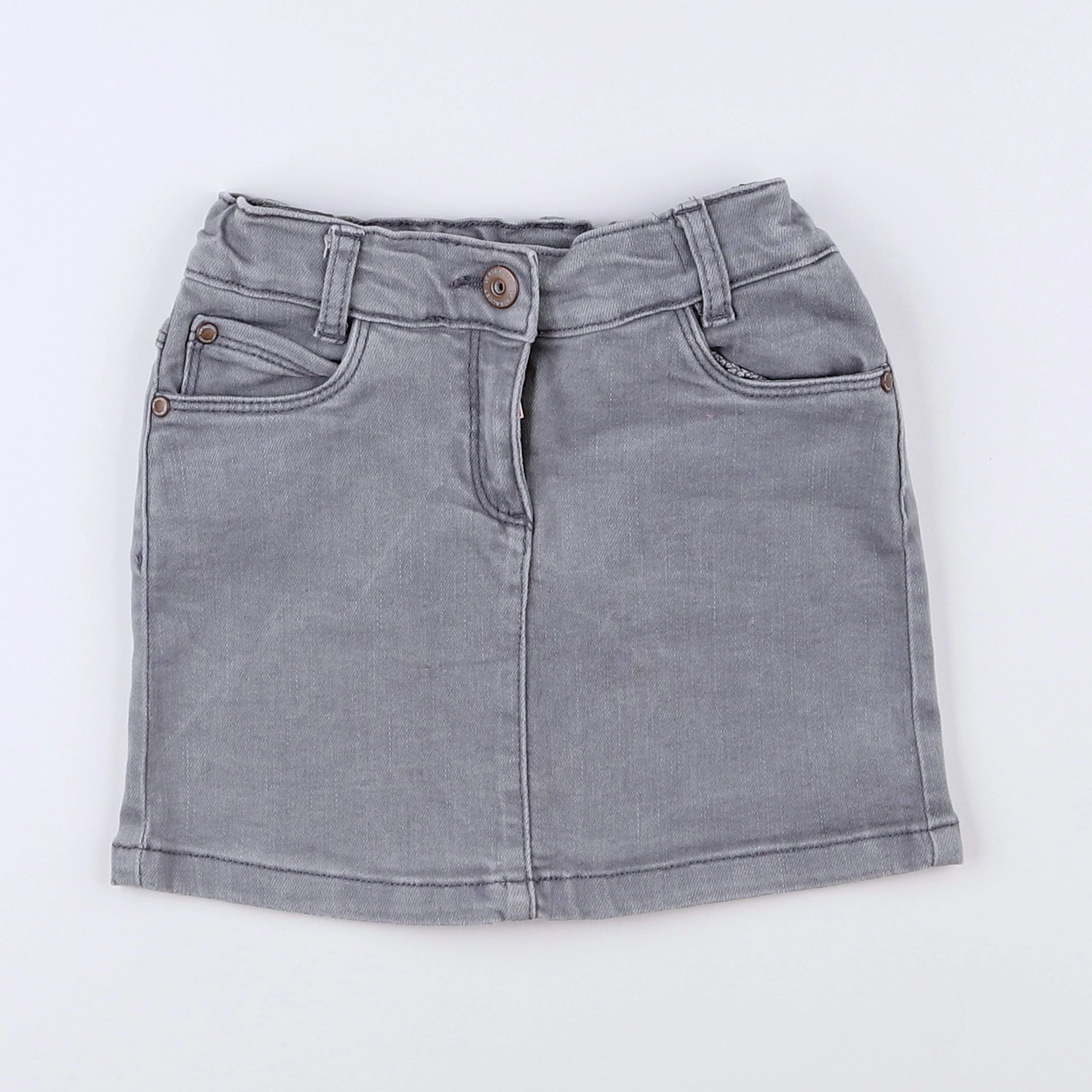 Vertbaudet - jupe gris - 4 ans