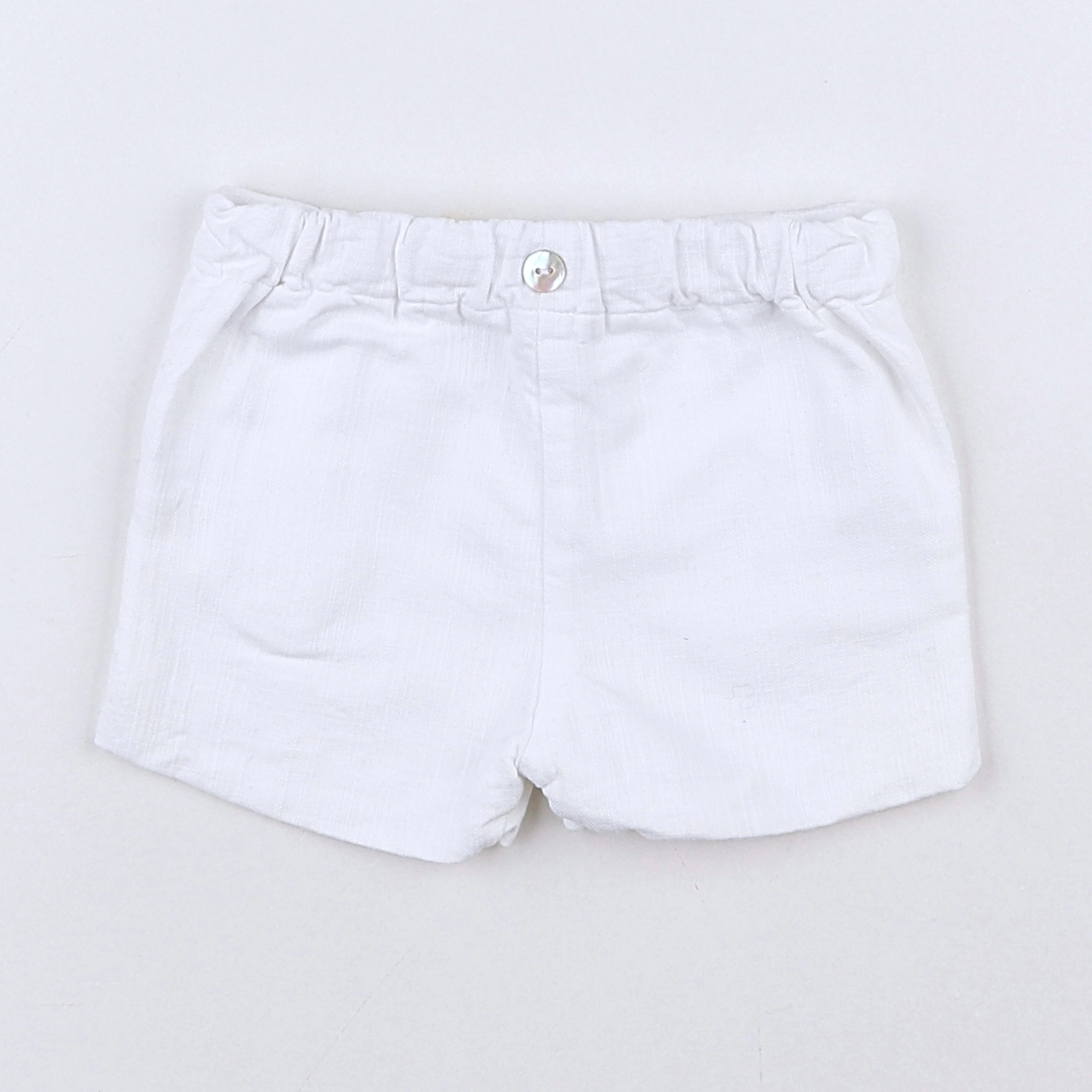 Laranjinha - short blanc - 12 mois