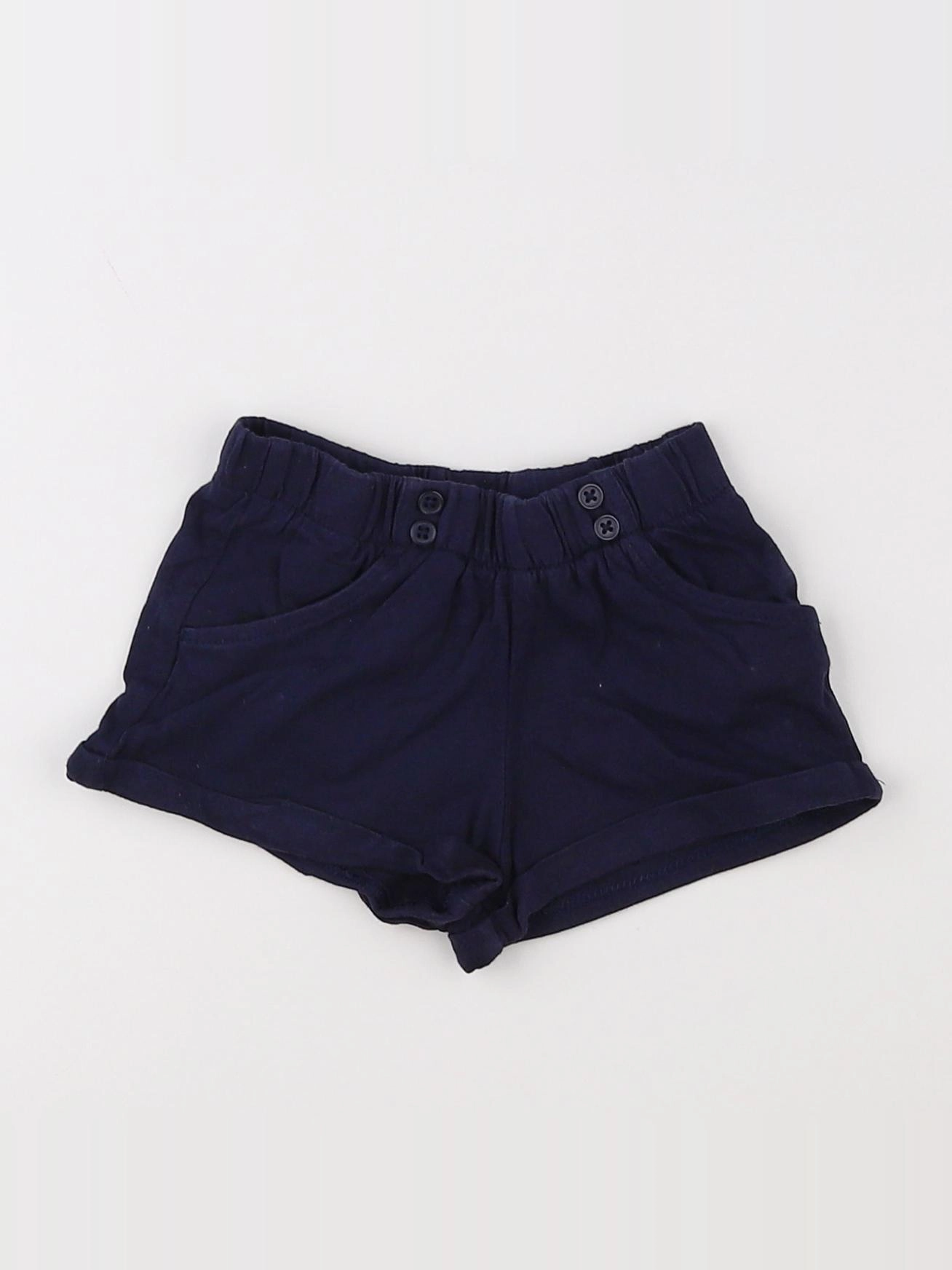 Boutchou - short bleu - 12 mois