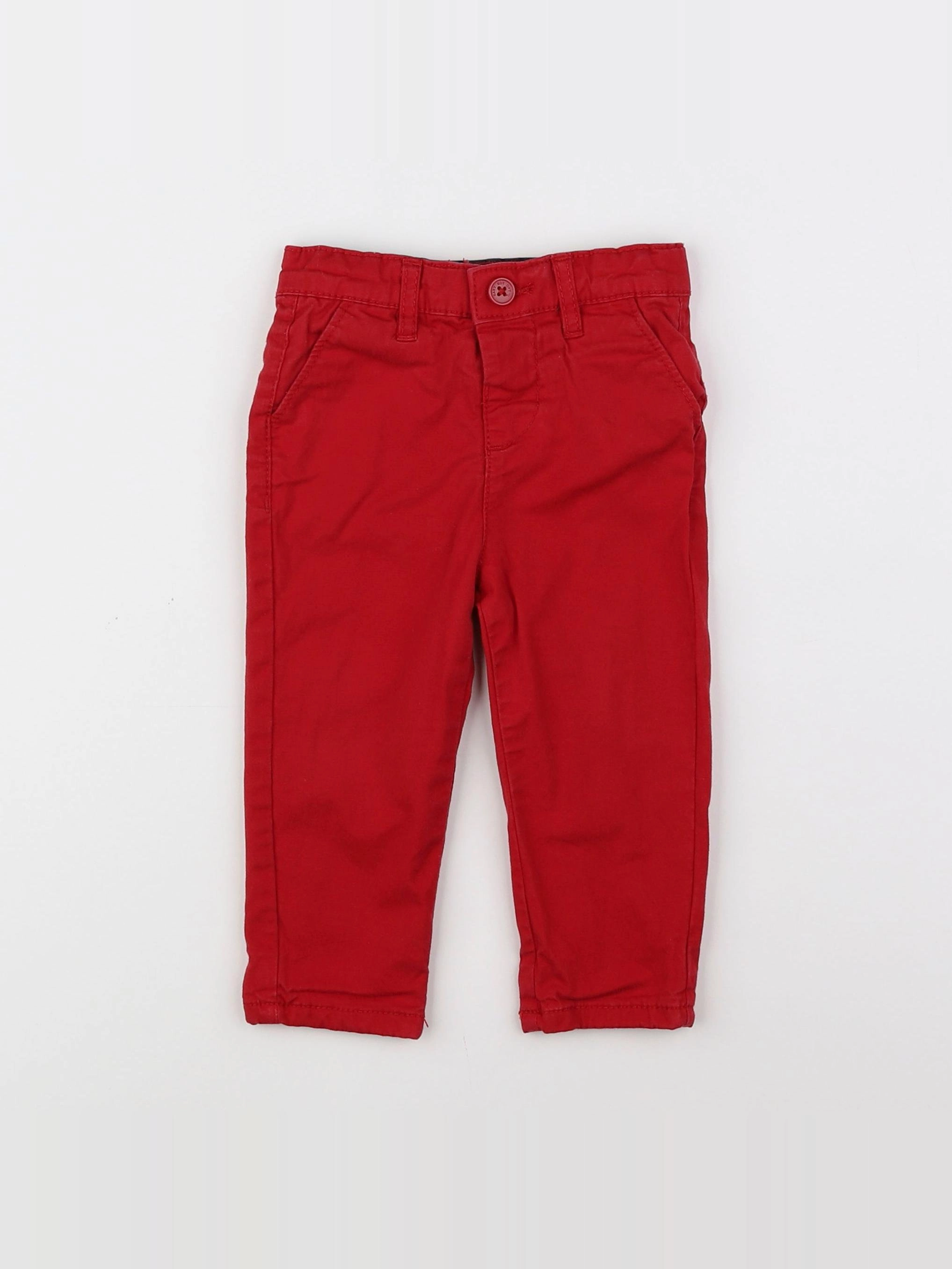 Tape à l'oeil - pantalon rouge - 12 mois