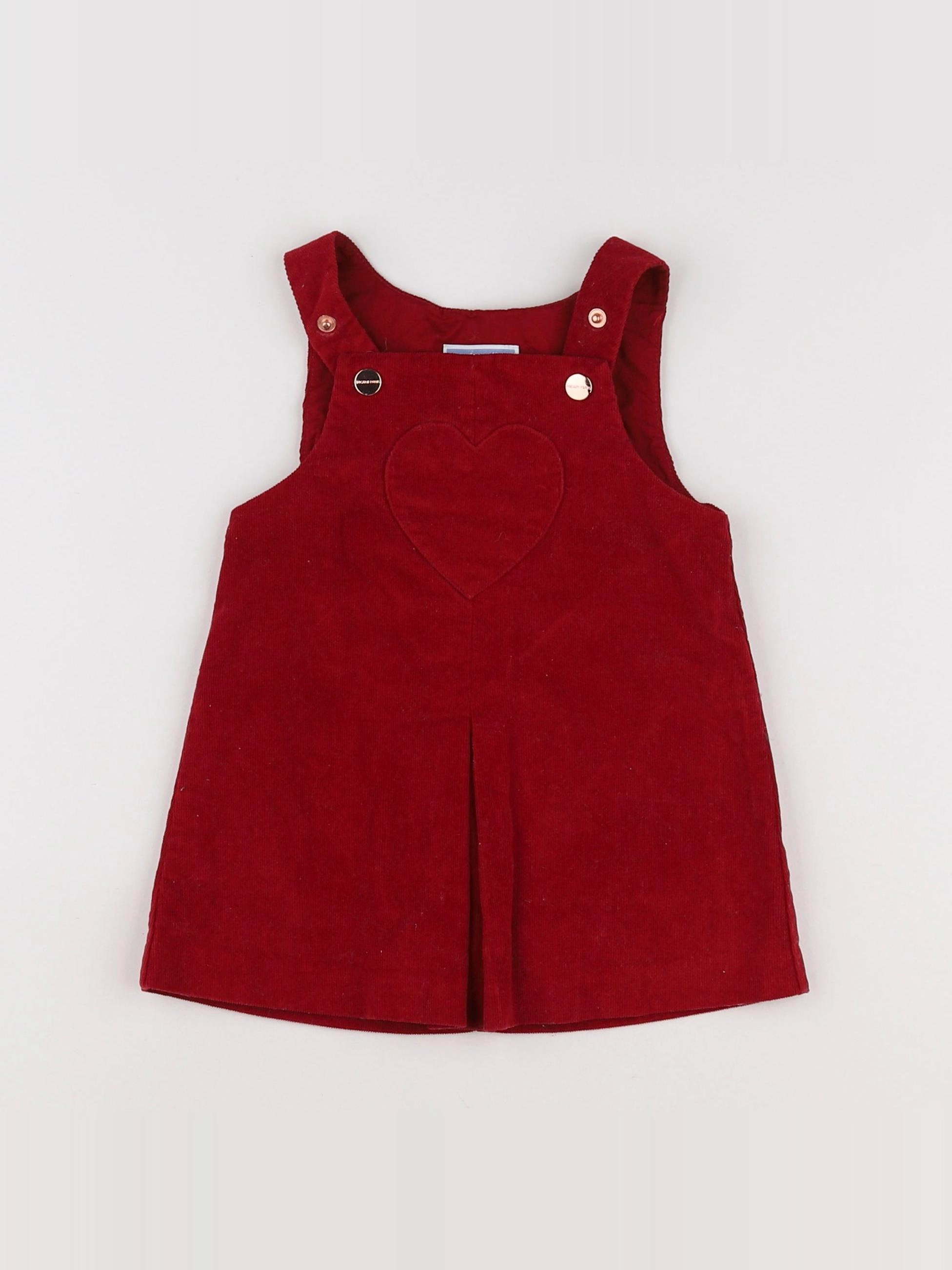 Jacadi - robe rouge - 12 mois