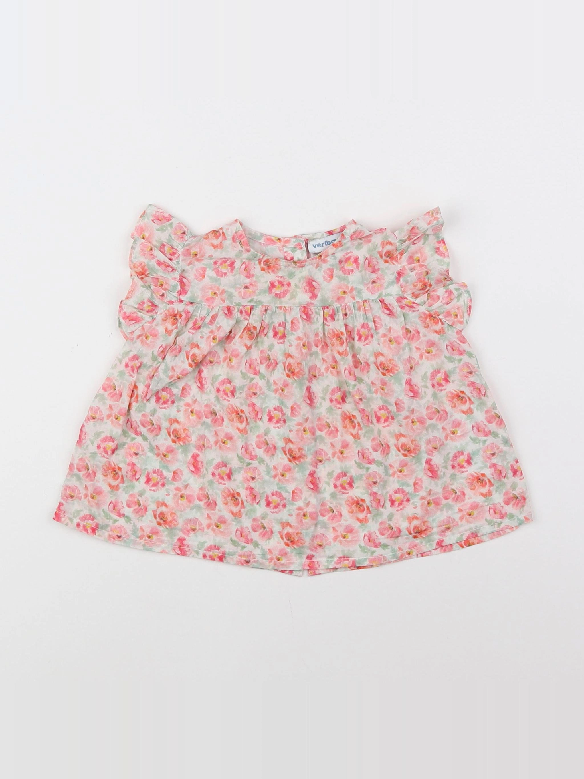 Vertbaudet - blouse rose - 12 mois
