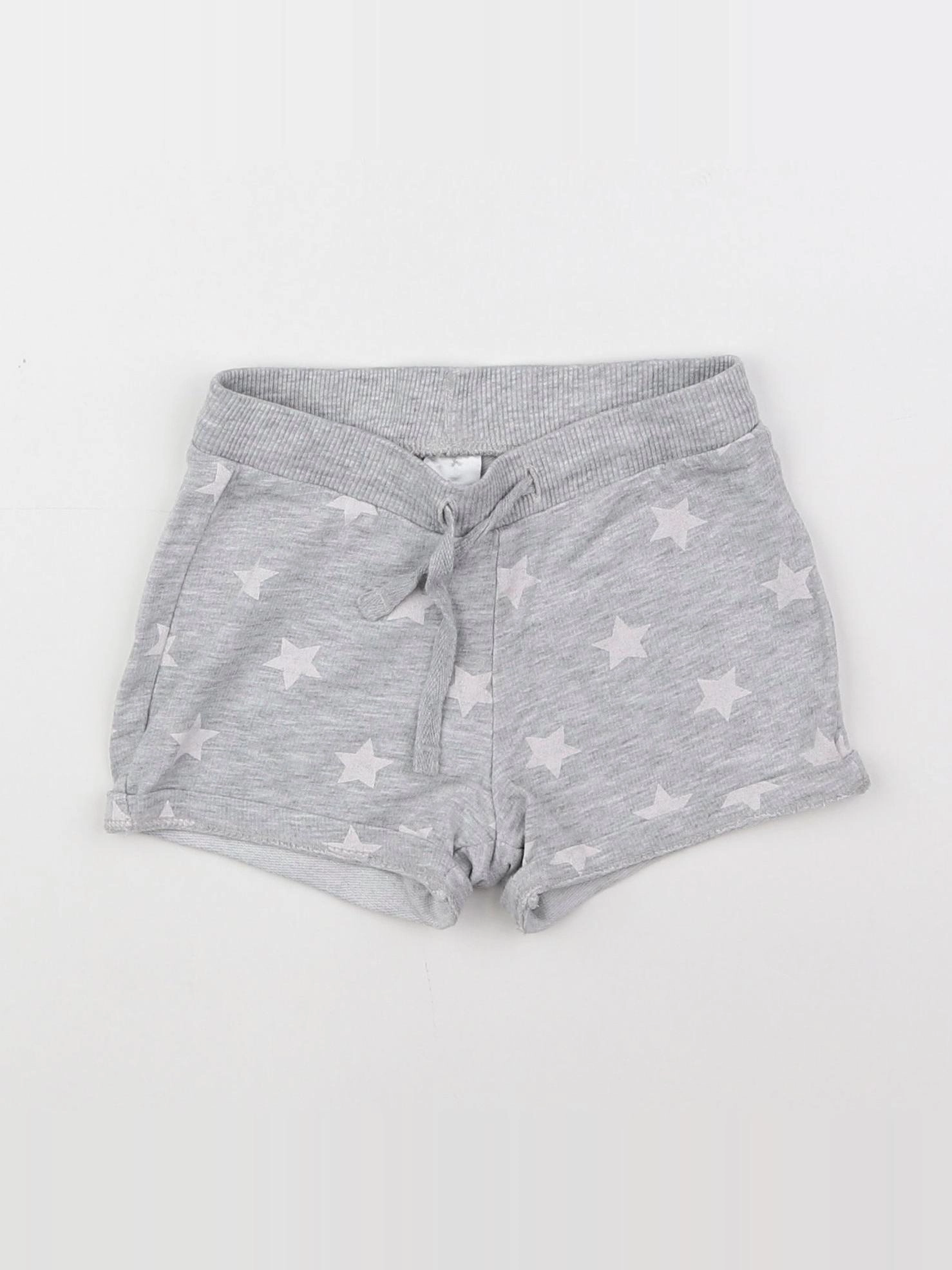 H&M - short gris - 6/9 mois