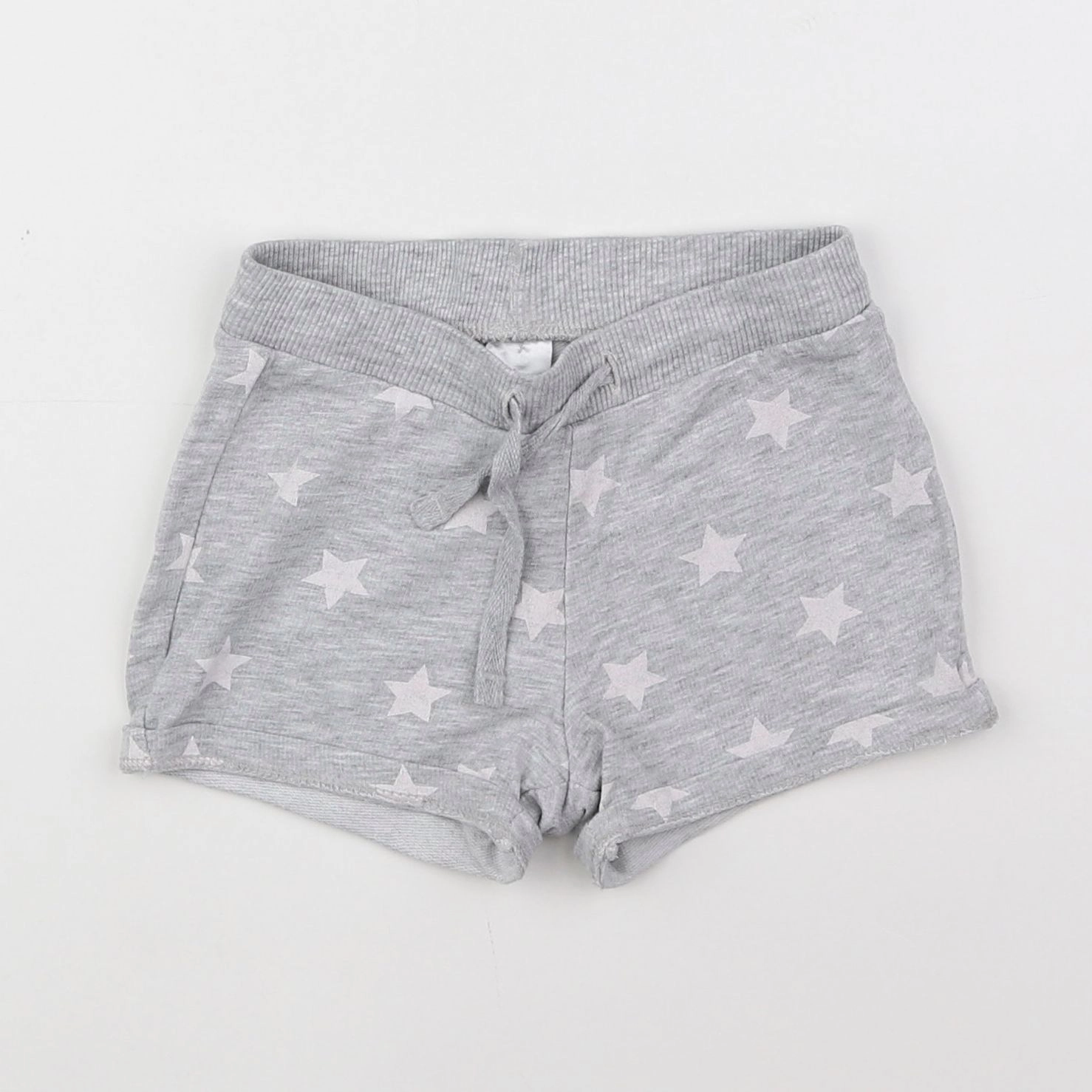 H&M - short gris - 6/9 mois