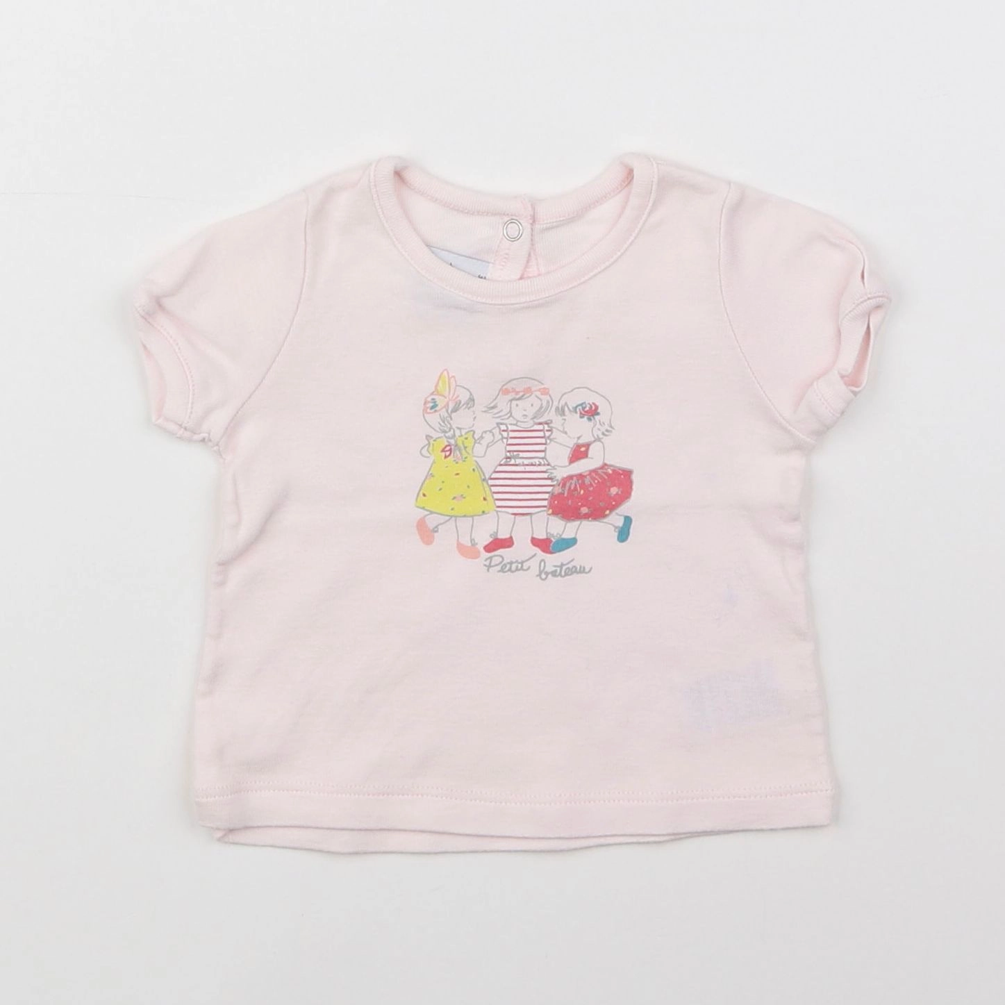 Petit Bateau - tee-shirt rose - 3 mois
