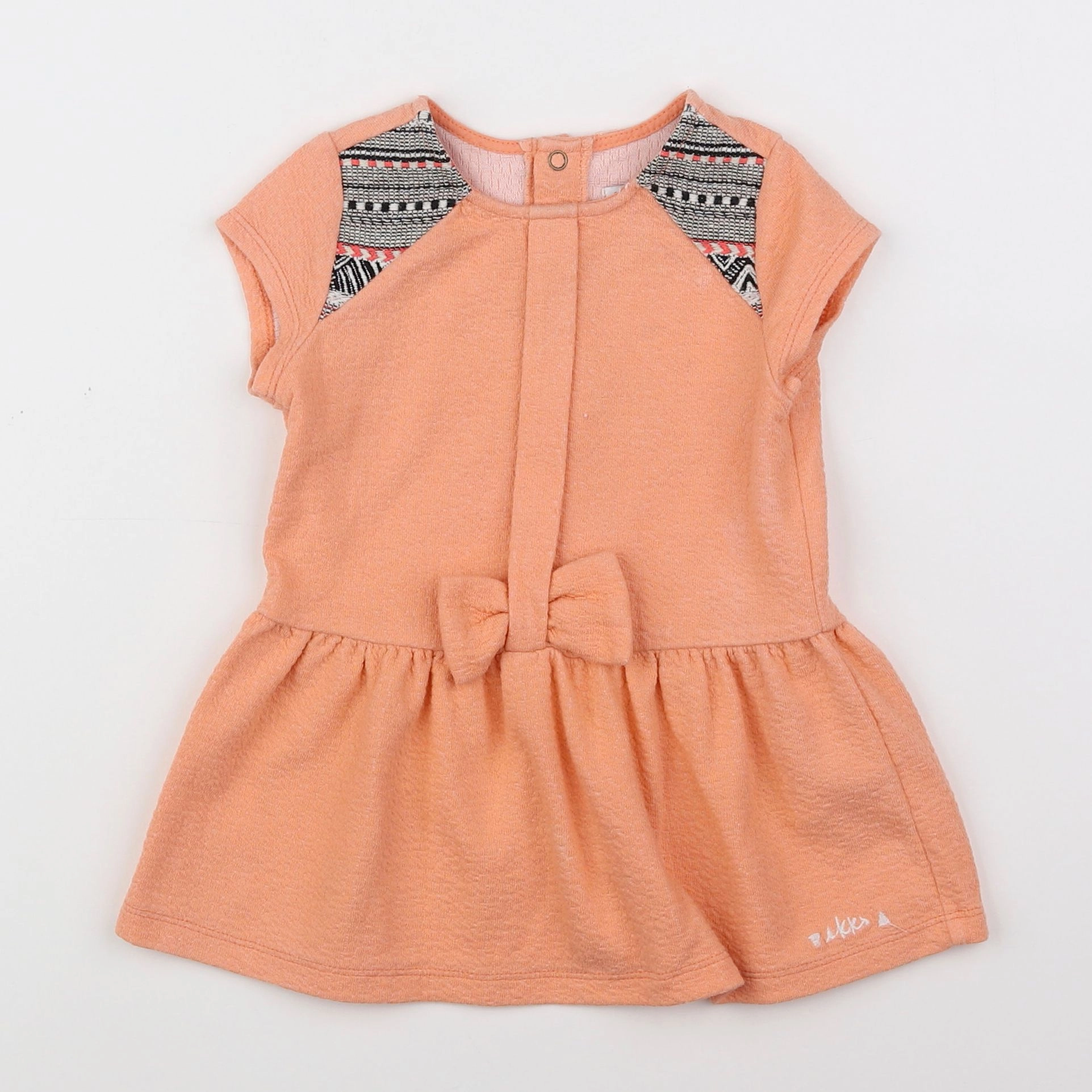 IKKS - robe orange - 12 mois